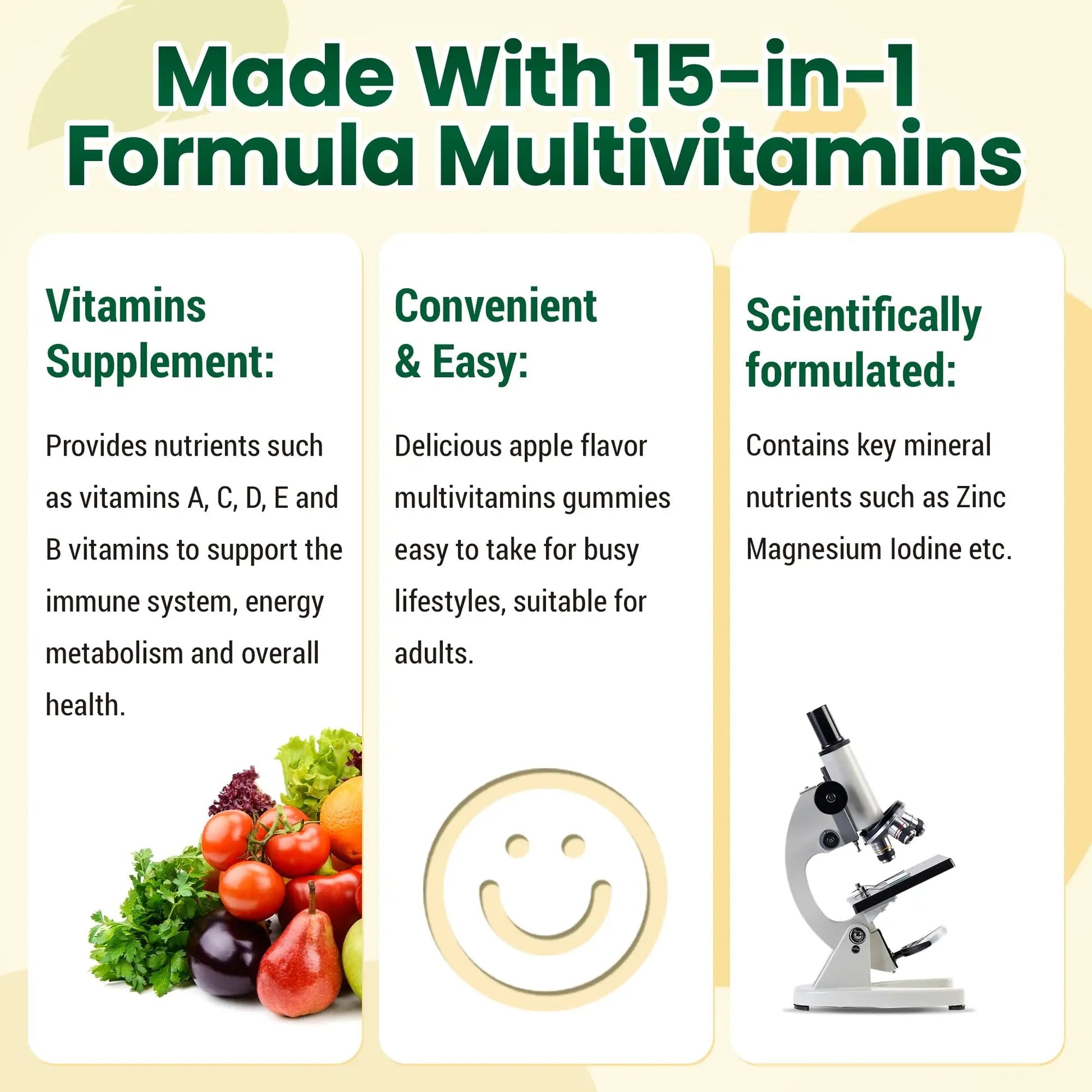 I LOVE HEALTH® 15-in-1 Multivitamin Gummies for Adults & Kids - Enhanced Formula with Vitamin A, C, D3, E, B12, Zinc, Magnesium & More I LOVE HEALTH uk supplements