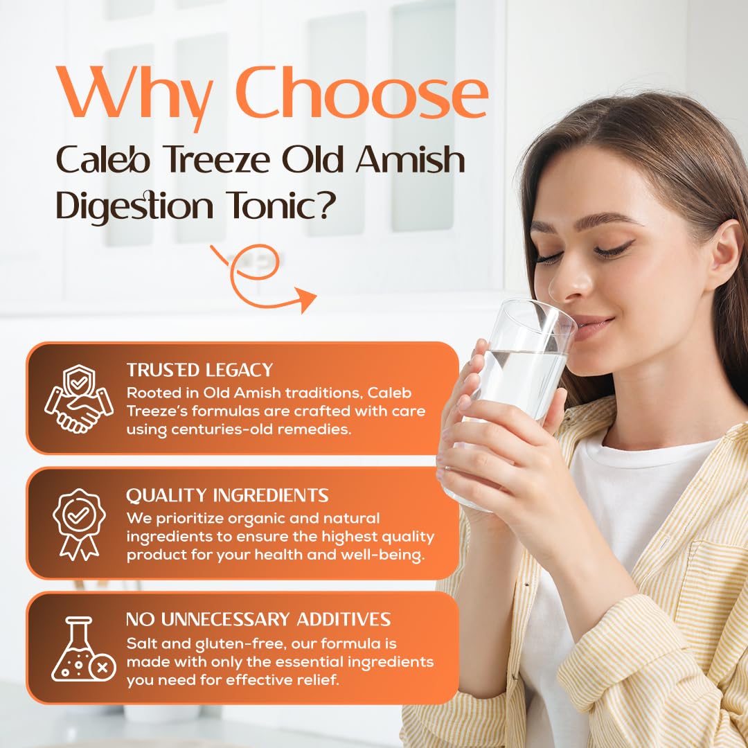 Old Amish Muscle and Digestion Tonic Pack (Formerly: Stops Leg Cramps and Stops Acid Reflux) with Apple Cider Vinegar Bundle by Caleb Treeze Caleb Treeze uk supplements