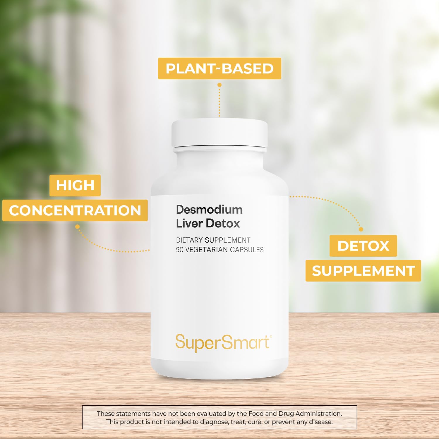 Supersmart - Desmo Forte ™ - Liver Support Supplement - 1:2 Liquid Extract of Desmodium Asdscendens | Non-GMO & Gluten Free - 250 ml Supersmart uk supplements