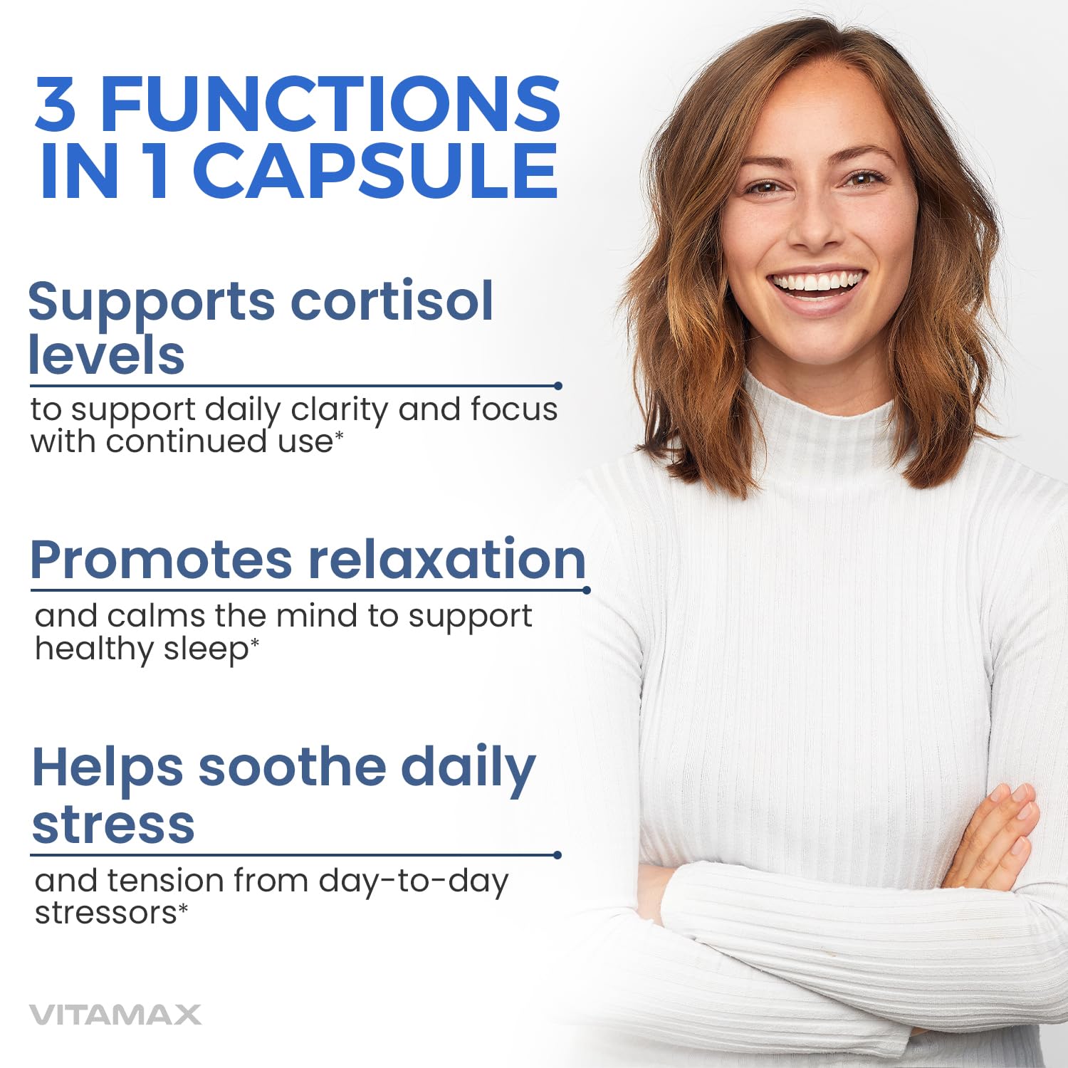 Corti-Calm Cortisol Supplement, L Theanine, Ashwagandha, Vitamin D 3, GABA for Relaxation, Fatigue & Focus with Ginkgo Biloba, Bacopa Monnieri, 5-HTP – Non-GMO, Made in USA – 60ct Vitamax uk supplements