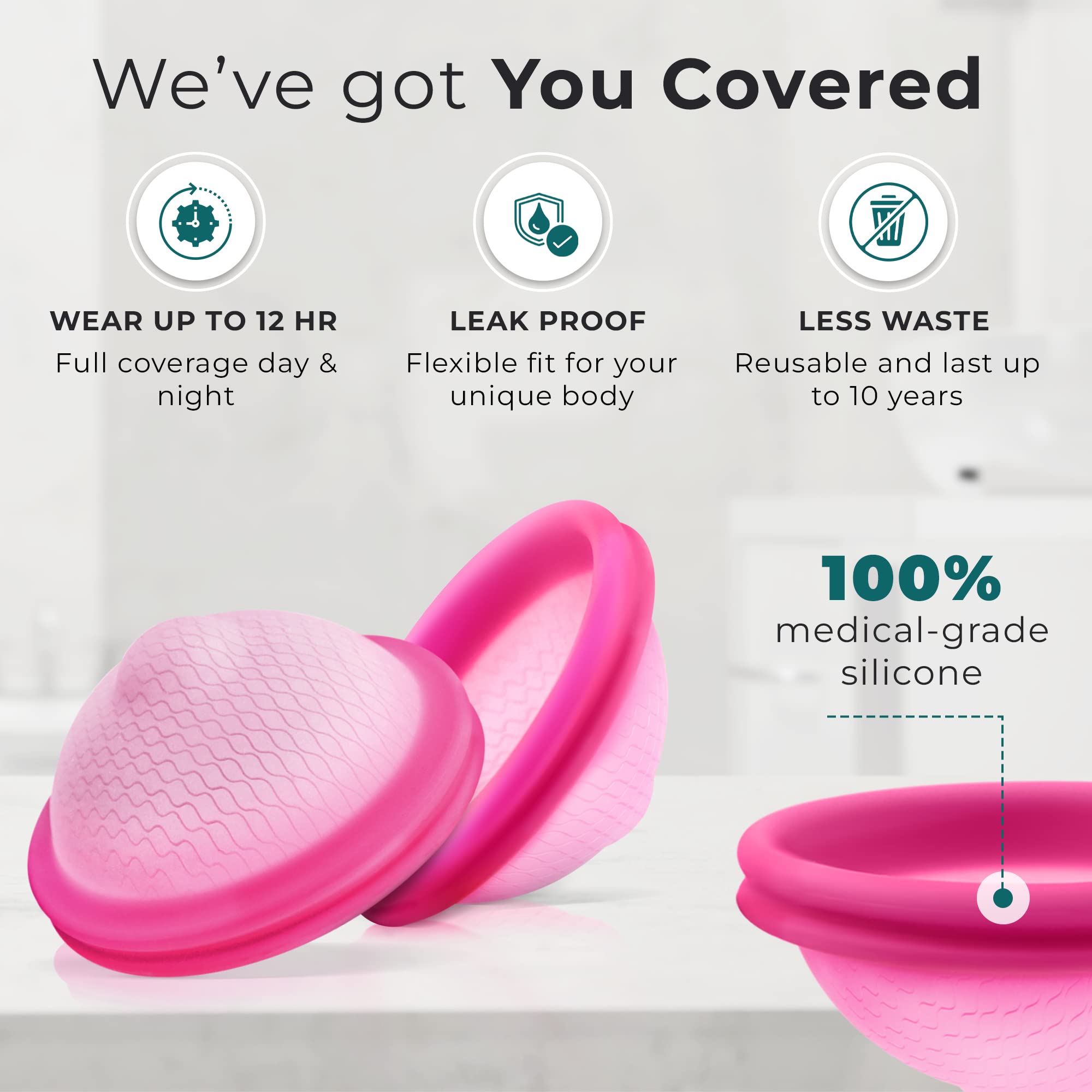 Ecoblossom Reusable Menstrual Disc - Large Menstrual Cup - Soft Period Disc for Women Designed EcoBlossom uk supplements