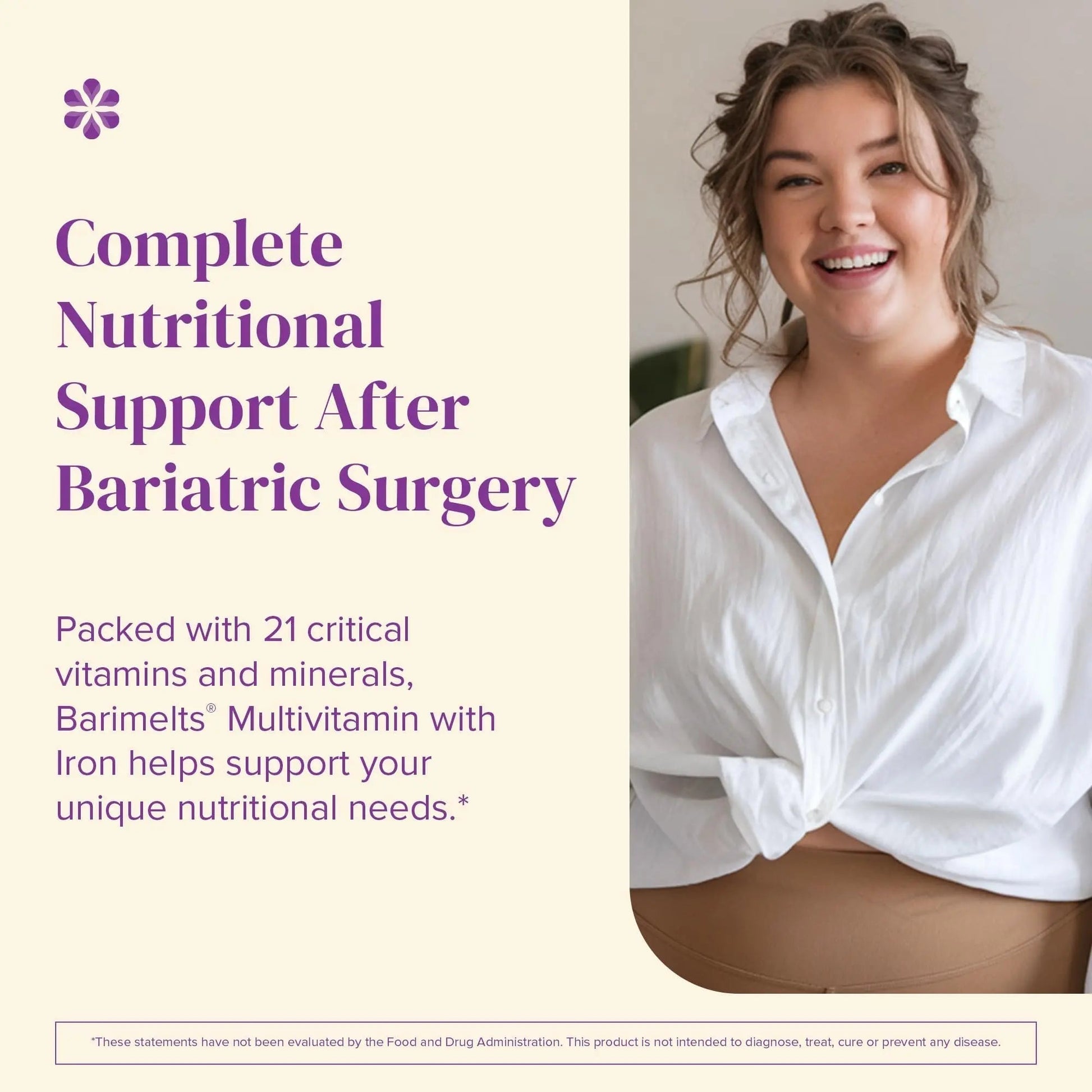 BariMelts Bariatric Multivitamin with Iron, 60 Fast-Dissolving Tablets (1-Month Supply), Sugar-Free Bariatric Vitamins for Women, Natural Fruit Flavor BariMelts uk supplements