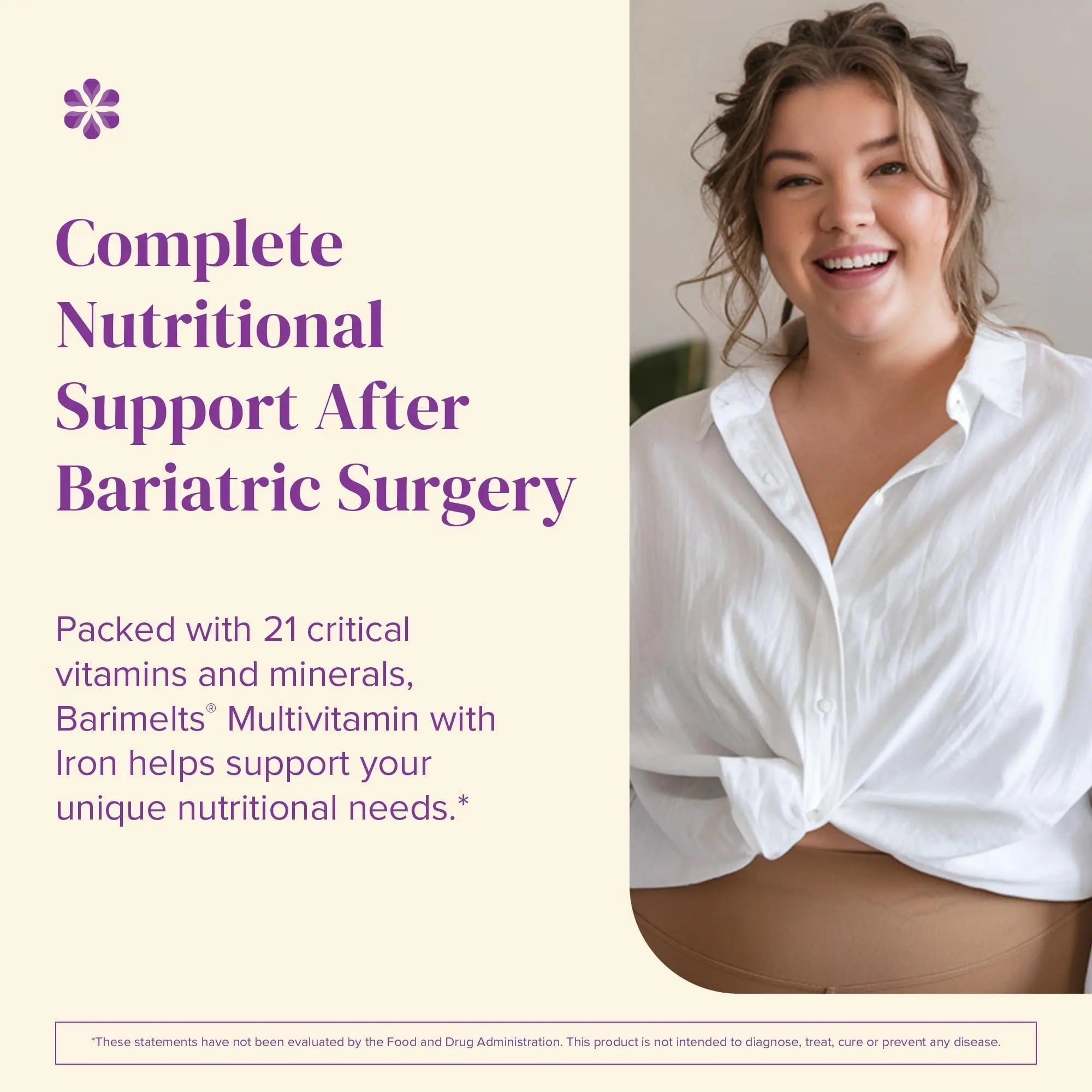 BariMelts Bariatric Multivitamin with Iron, 60 Fast-Dissolving Tablets (1-Month Supply), Sugar-Free Bariatric Vitamins for Women, Natural Fruit Flavor BariMelts uk supplements