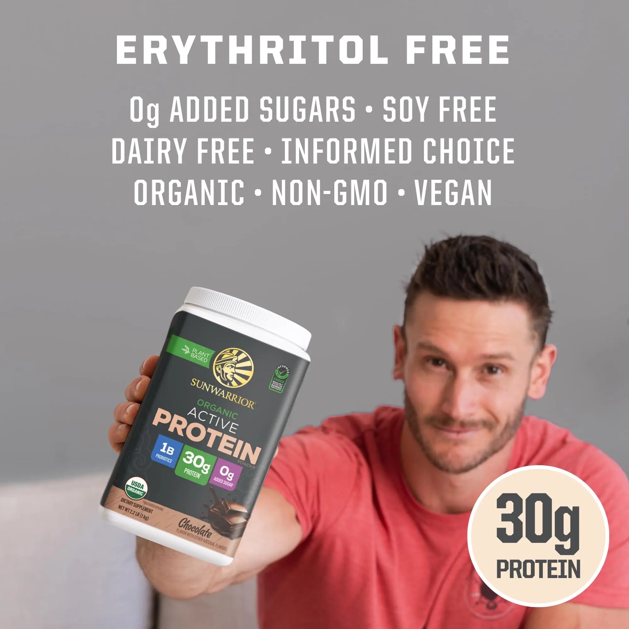 Sunwarrior Organic Plant Based Protein Powder | Vegan Organic Protein Powder with BCAA Amino Acids Plus Recovery Minerals & Botanicals | Non-GMO Soy Dairy & Gluten Free Sunwarrior uk supplements