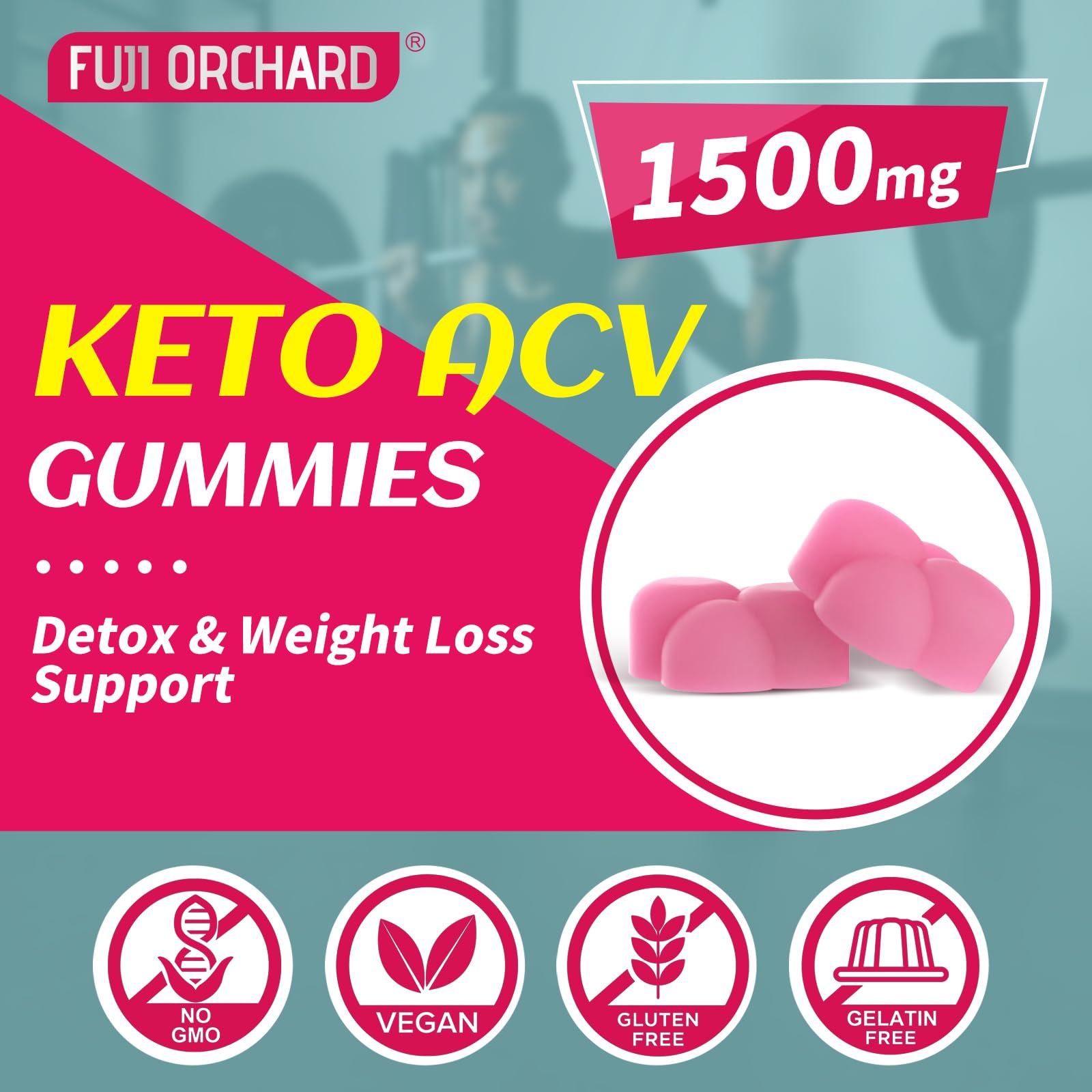 FUJI ORCHARD Keto Acv Gummies, 1500mg Keto Acv Gummies Advanced Weight Loss FUJI ORCHARD uk supplements