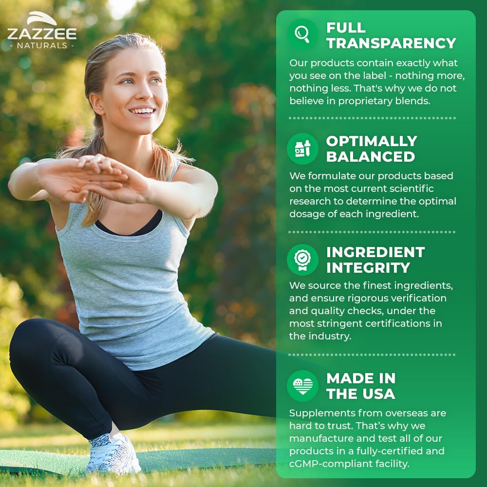 Zazzee D-Mannose, 1000 mg per Serving, 180 Vegan Capsules, 3 Month Supply, Potent Zazzee uk supplements