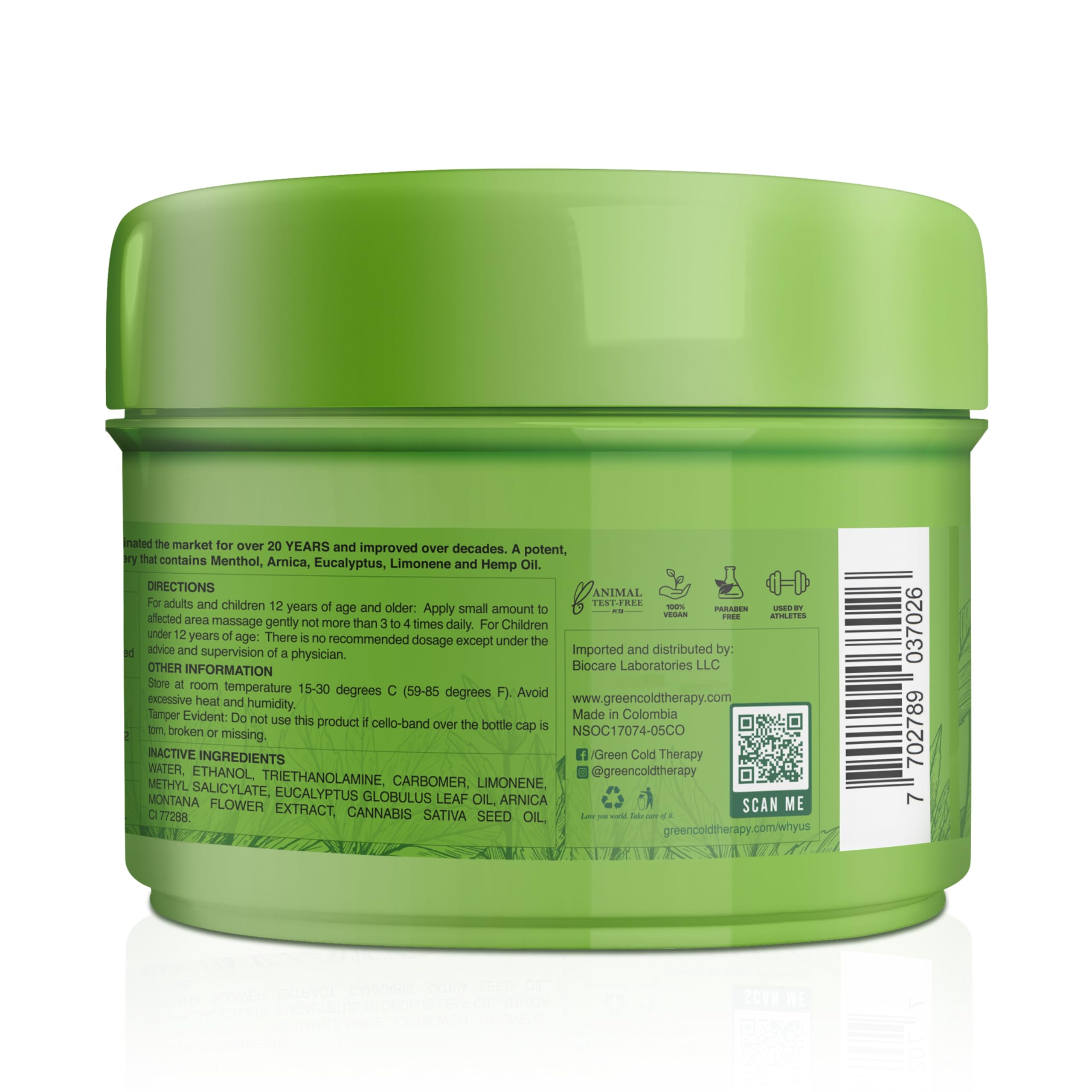 Ross D'Elen Green Menthol Gel - 2Pack Large Size (2) ROSS D'ELEN uk supplements