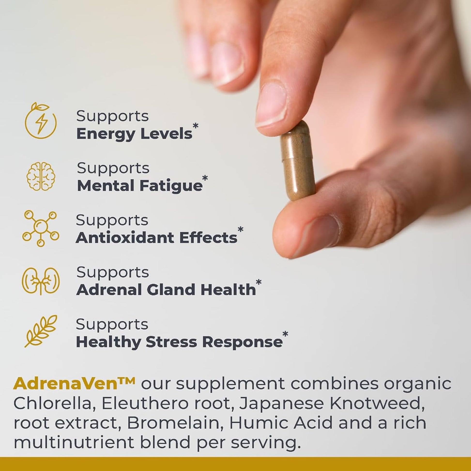 Premier Research Labs 30 Servings-AdrenaVen - Adrenal Health Supplement, Supports Adrenal Gland Health and Stress Response - Organic Adrenal Health - 60 Plant-Source Capsules Premier Research Labs uk supplements