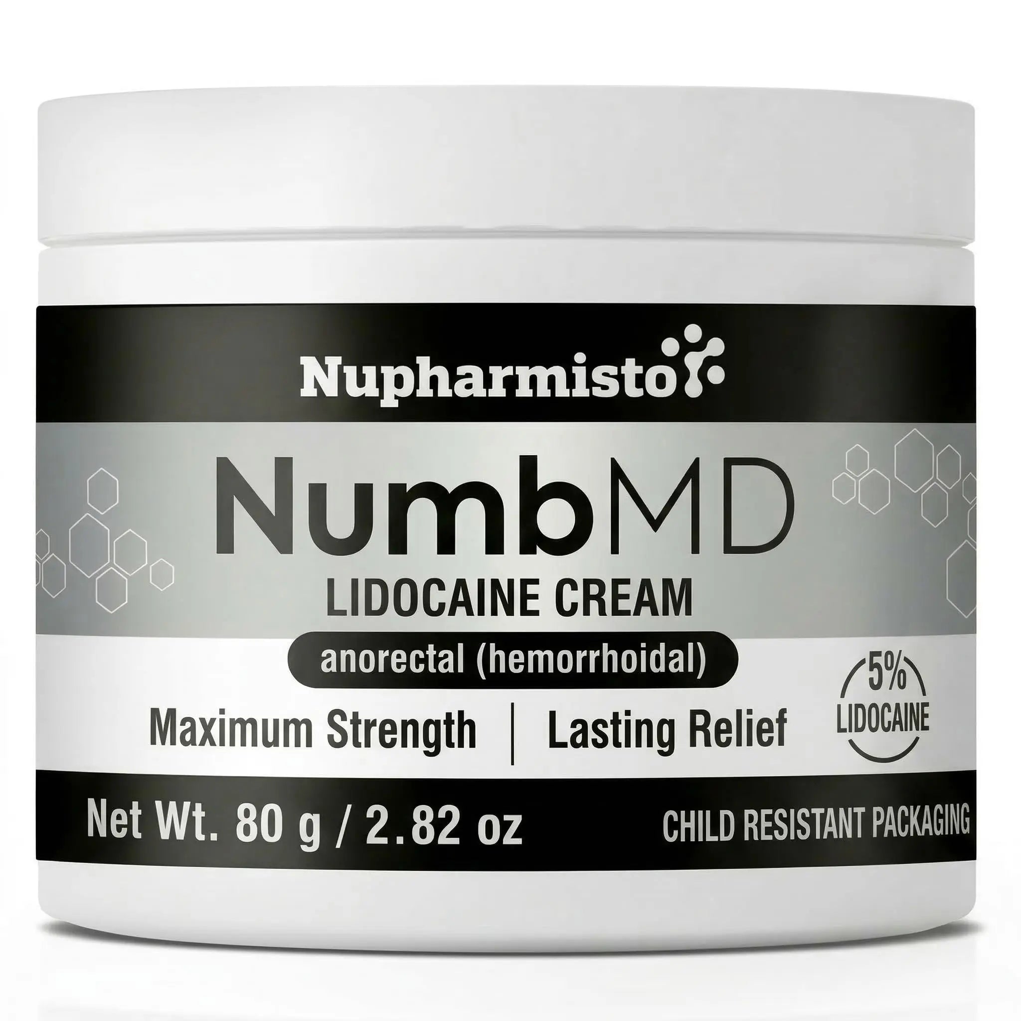 Nupharmisto Numbing Cream Maximum Strength : Long Lasting Numbing Cream with 5X Numbing - Emu Oil and Arnica 80 g / 2.82 oz Nupharmisto uk supplements