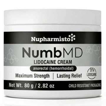Nupharmisto Numbing Cream Maximum Strength : Long Lasting Numbing Cream with 5X Numbing - Emu Oil and Arnica 80 g / 2.82 oz Nupharmisto uk supplements