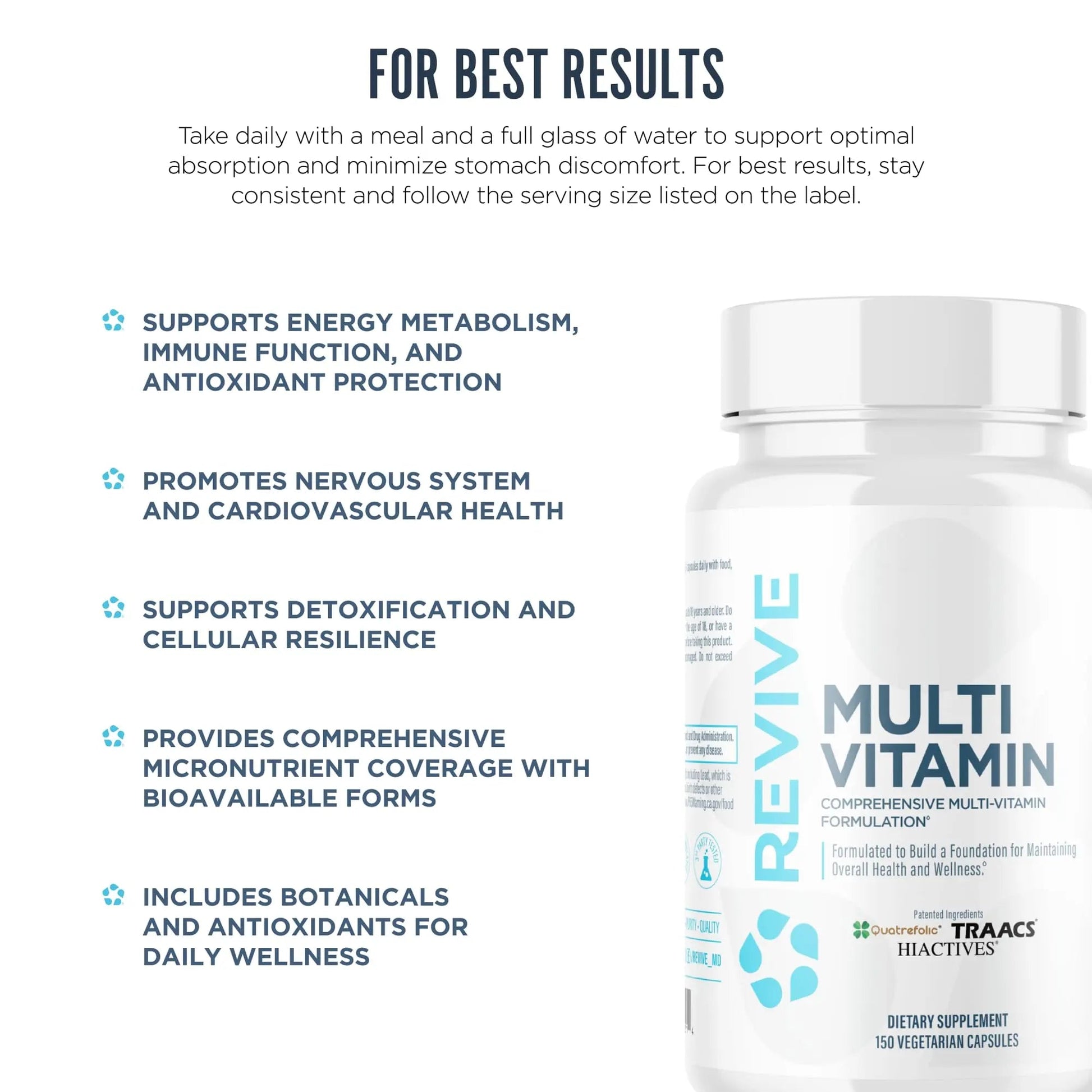Revive MD Multi-Vitamin Supplement for Men & Women – Daily Multivitamin Supports Energy, Immunity & Overall Health with Essential Vitamins Revive uk supplements