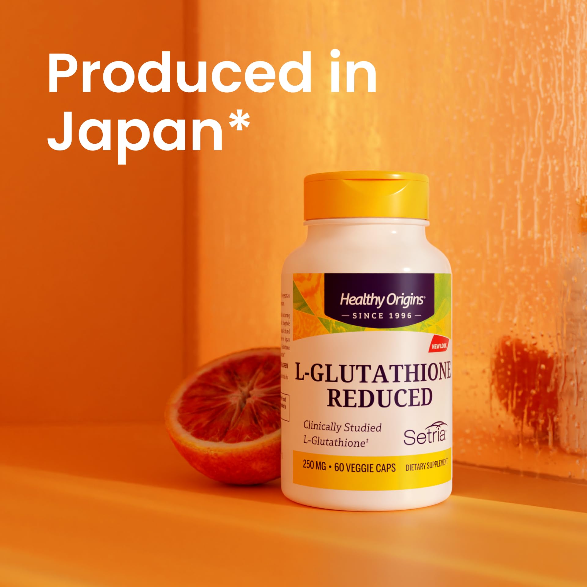 Healthy Origins L-Glutathione 500 mg (Setria, Non-GMO, Gluten Free, Antioxidant, Immune Support, Skin Support), 60 Veggie Caps Healthy Origins uk supplements