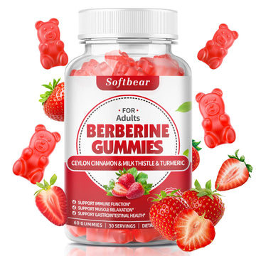 softbear Berberine with Ceylon Cinnamon Gummies-99% Purity Berberine HCL Supplements softbear uk supplements