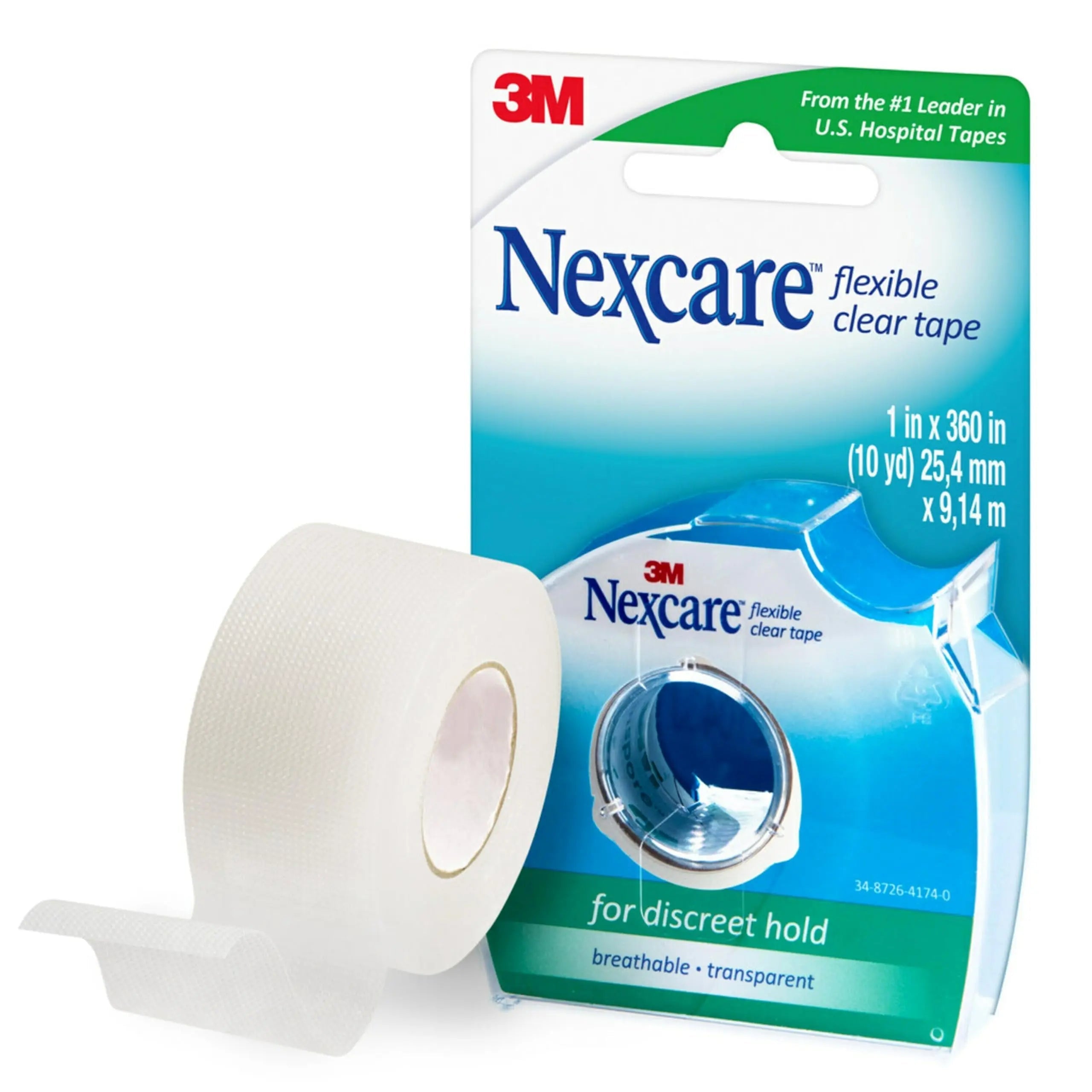 GoodSense Extra Strength 500mg Acetaminophen Caplets 50 Count & Nexcare Flexible Clear 1 Inch x 10 Yard Waterproof Transparent Tape 1 Roll GoodSense uk supplements