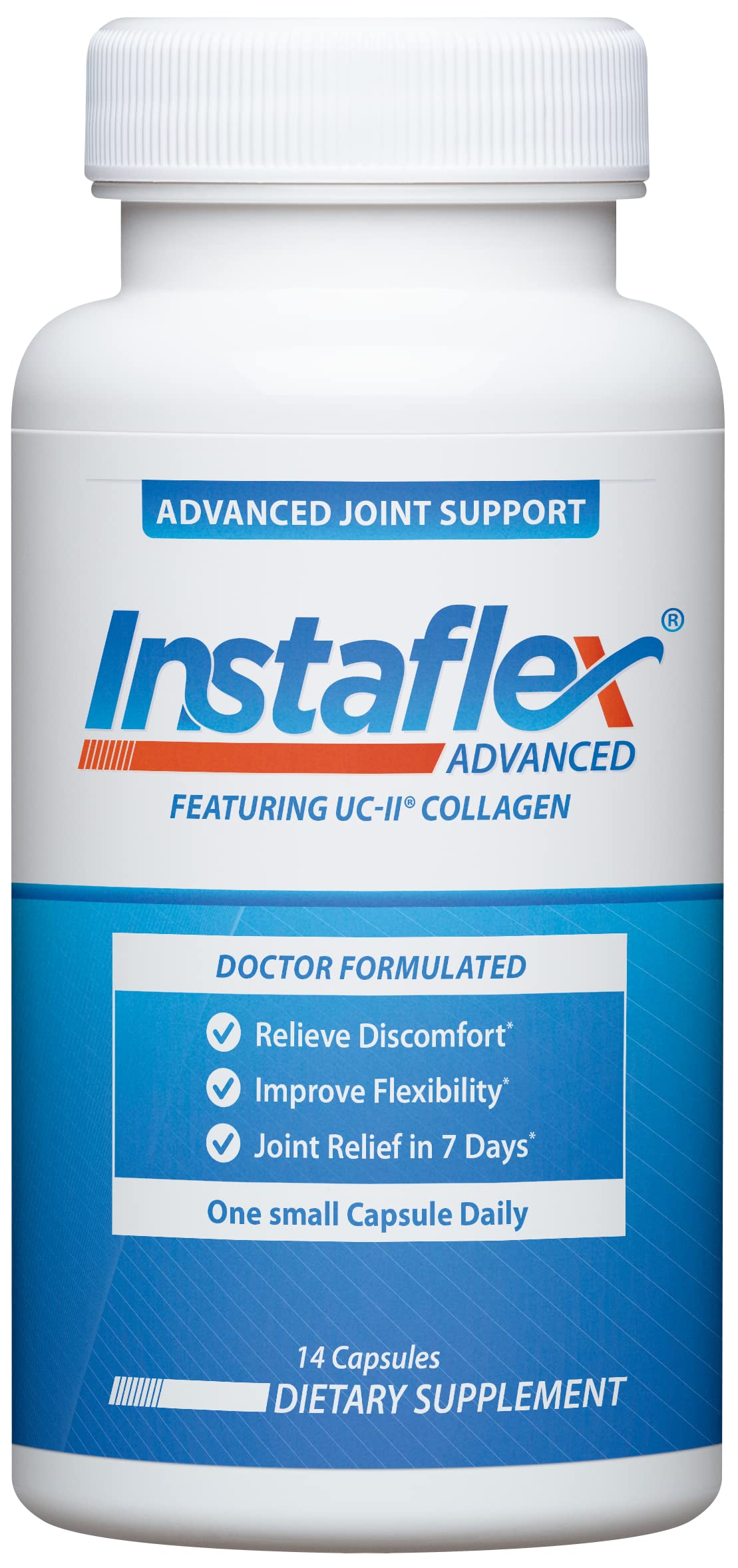 Instaflex Advanced Joint Support - Doctor Formulated Joint Relief Supplement, Featuring Collagen & 5 Other Joint Discomfort Fighting Ingredients - 14 Count Instaflex uk supplements