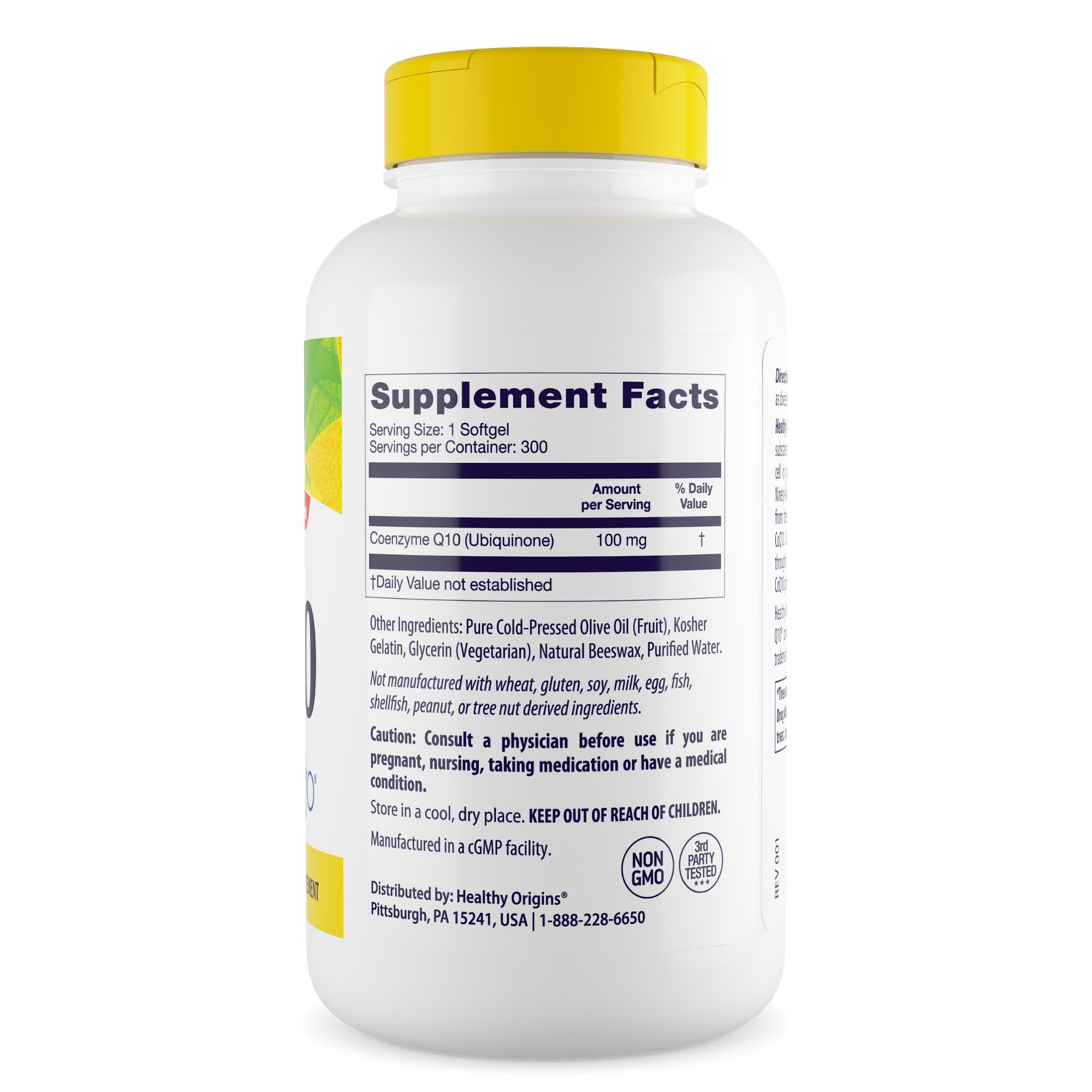 Healthy Origins Natural CoQ10 (Kaneka Q10), 100 mg - Heart Health & Energy Supplement Healthy Origins uk supplements