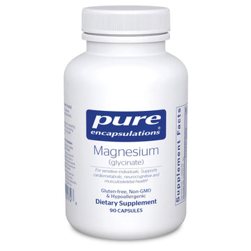 Pure Encapsulations Magnesium (Glycinate) - Supplement to Support Stress Relief, Sleep, Heart Health, Nerves, Muscles, and Metabolism* - with Magnesium Glycinate - 90 Capsules Pure Encapsulations uk supplements