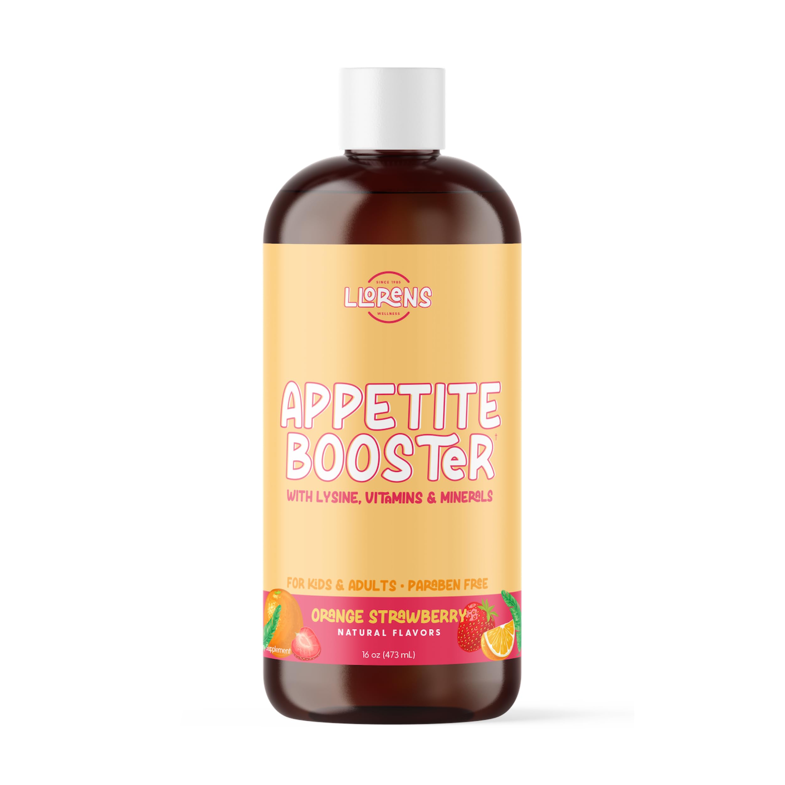 Appetite Booster Weight Gainer for Kids, 16 Fl Oz, Natural Orange Strawberry By Llorens Wellness LLORENS PHARMACEUTICAL uk supplements