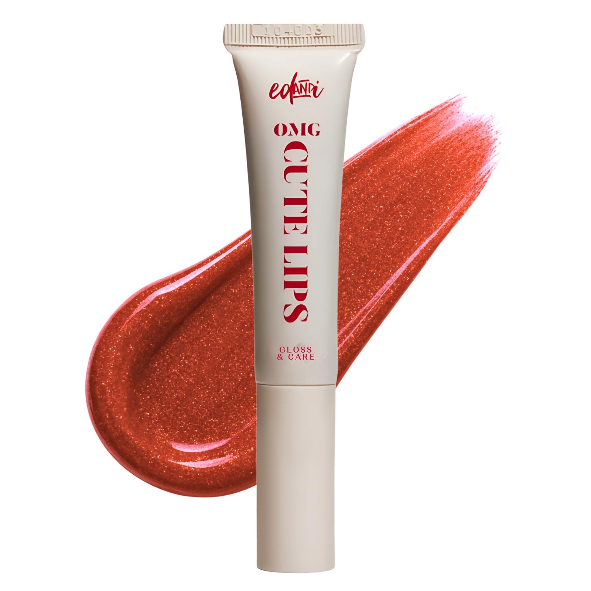 edandi ed&i OMG Cute Lips – Lip Gloss for Women with Shea Butter for Hydration, Light Shimmer, Lip Tinted High Shine Finish, Long Lasting Lip Gloss in Red Vanilla Frosting, Lightweight & Non-sticky edandi uk supplements