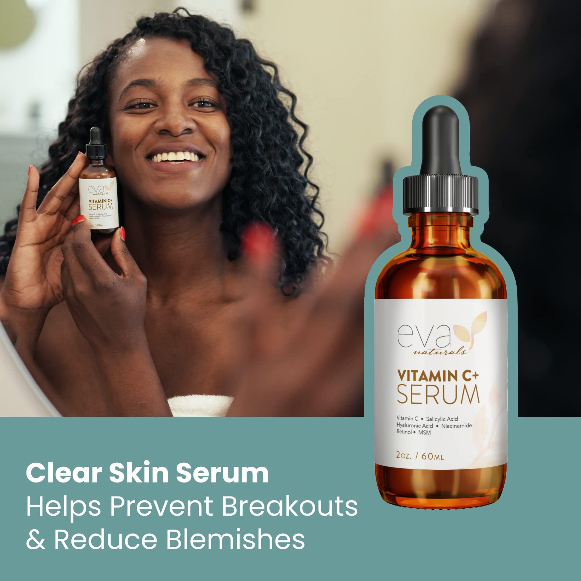 Vitamin C Serum for Face - Vitamin C Facial Serums with Hyaluronic Acid, Retinol Eva Naturals uk supplements