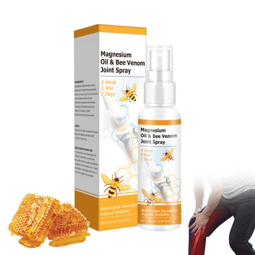 Loicwoo Magnesium Oil & Bee Venom Joint Spray, Magnesium Spray, Magnesium Joint Sprays for Relax Muscle Joints, Bee Venom Sprays for Back, Knee, Hands, Neck (1 PCS,100ML) Loicwoo uk supplements