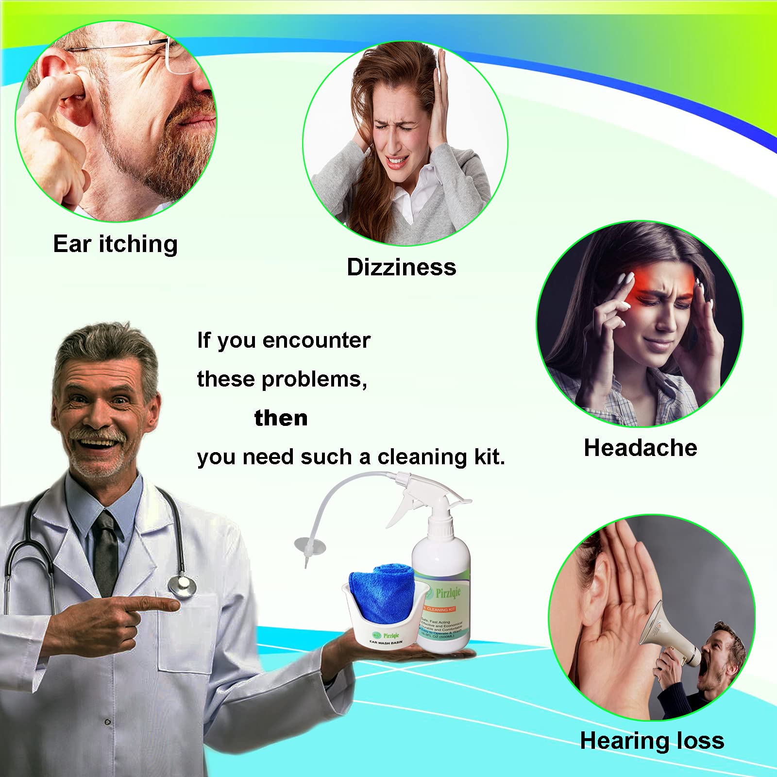 Ear Wax Removal Tool, Ear Cleaning Kits Safe Ear Irrigation Kit Ear Flush QISXROVY uk supplements