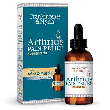 Frankincense & Myrrh Arthritis Pain Relief Rubbing Oil – Arthritis Pain Reliever with Frankincense Essential Oil for Sciatica, Lower Back, Neck, Hands, Knees, Joints and Shoulders, 2 fl.oz. - 1 Pack FRANKINCENSE & MYRRH uk supplements