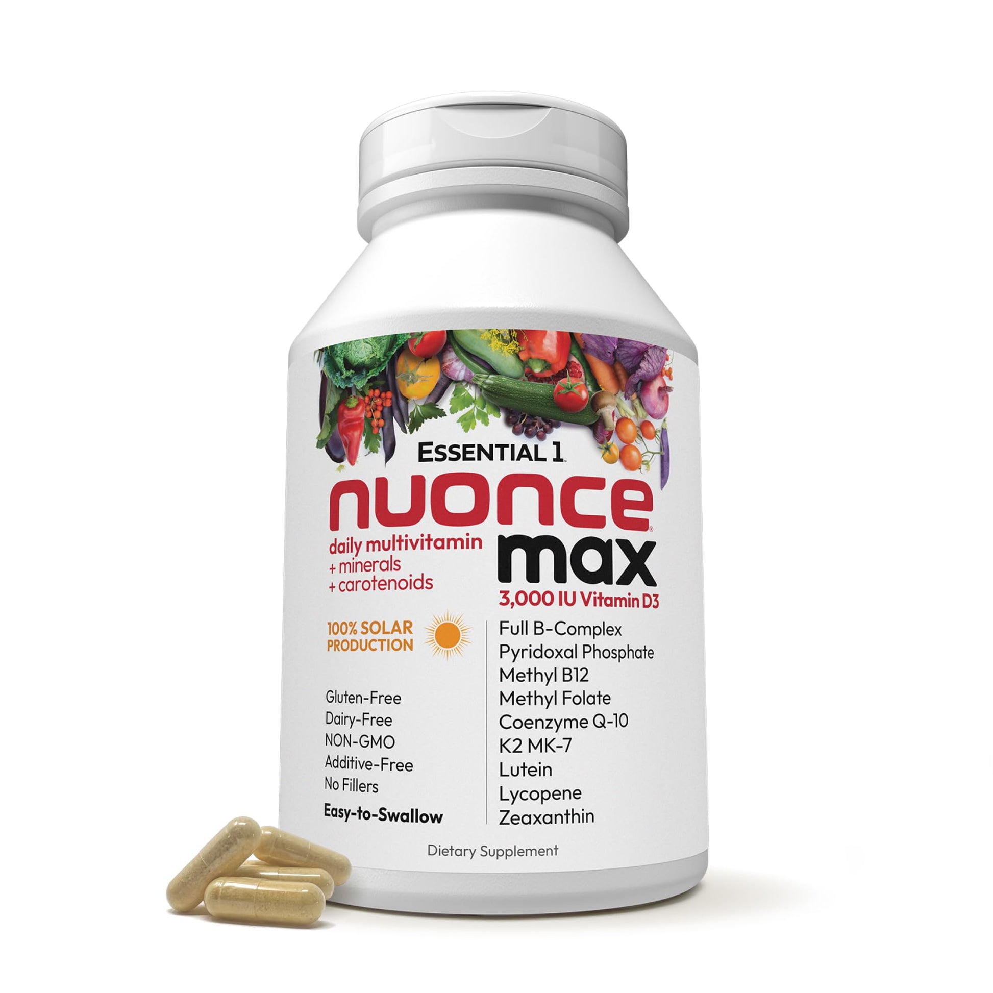 ANDREW LESSMAN Essential-1 nuonce max Multivitamin 3000 IU Vitamin D3 360 Small Capsules. 100 mcg Methyl B12 ANDREW LESSMAN uk supplements
