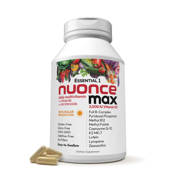 ANDREW LESSMAN Essential-1 nuonce max Multivitamin 3000 IU Vitamin D3 360 Small Capsules. 100 mcg Methyl B12 ANDREW LESSMAN uk supplements