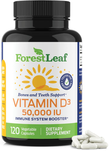 ForestLeaf - Vitamin D3 IU Weekly Supplement - Vitamin D Capsules for Bones ForestLeaf uk supplements