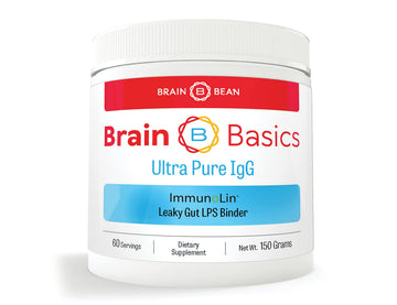 Brain Basics Ultra Pure IgG Supplement - Dairy-Free Supplement IgG-Immunolin Powder, Blended Vitamin & Mineral Supplements, 150g, 60 Servings Brain Bean uk supplements