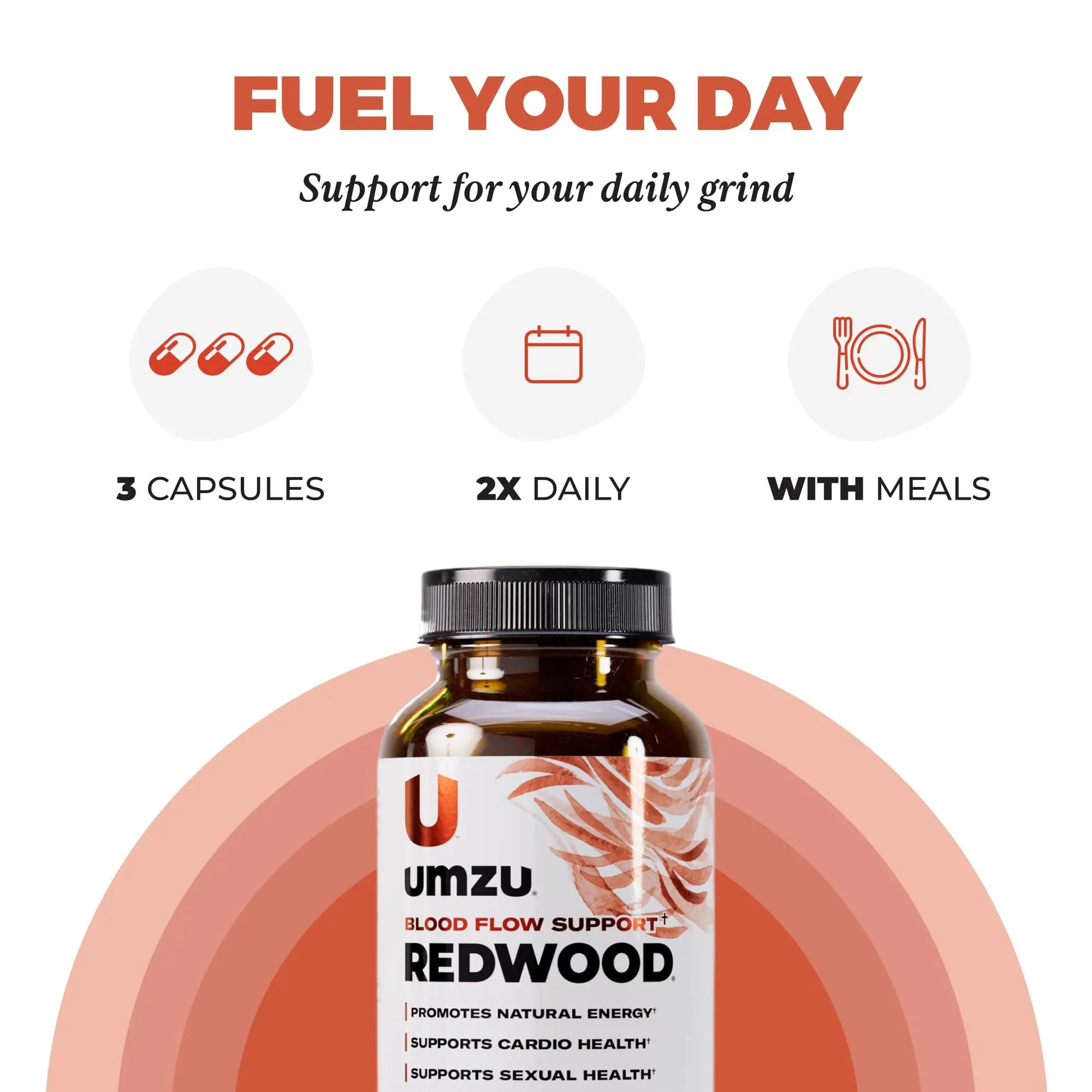 UMZU Redwood Nitric Oxide Booster, (30 Day Supply) – Vitamin C, Garlic & Horse Chestnut – Healthy Circulation & Endurance – Daily Cardiovascular Support Nitric Oxide UMZU uk supplements