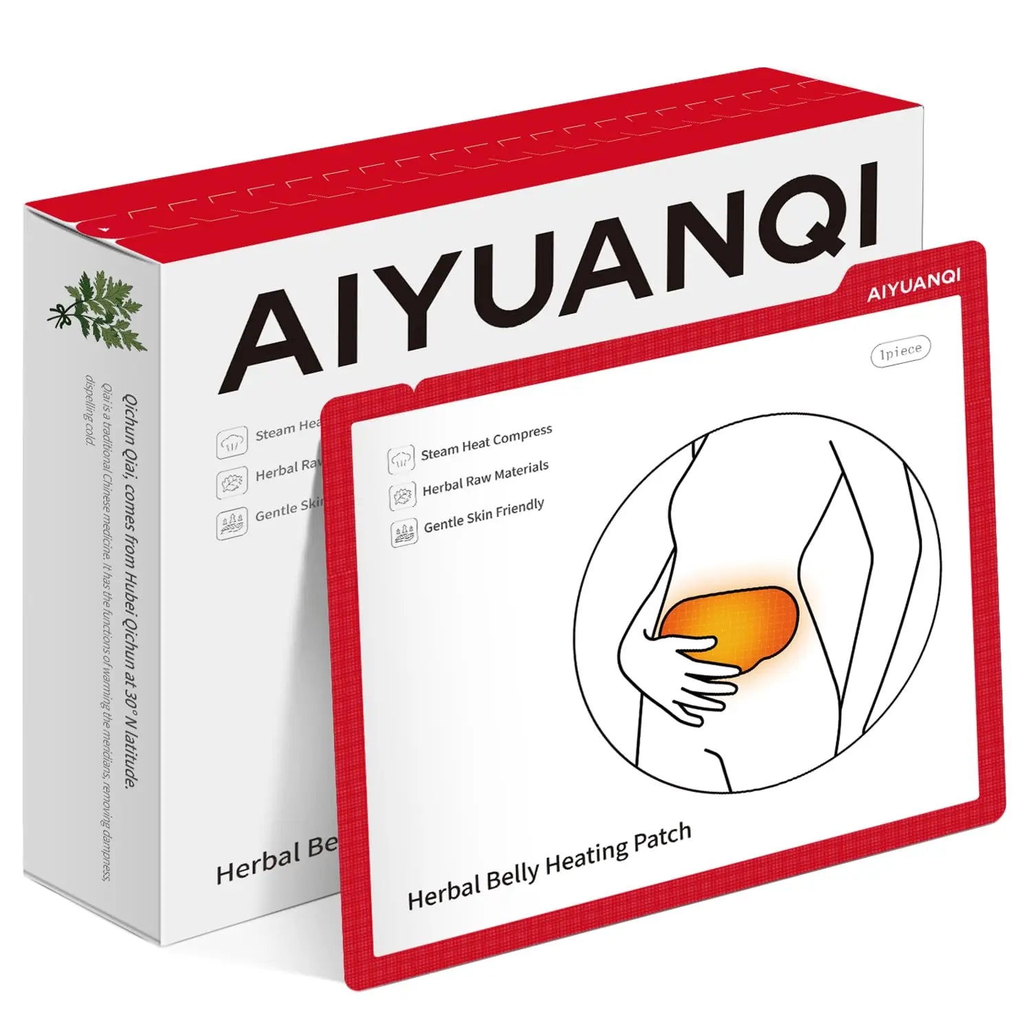 AIYUANQI 3PCS Menstrual Cramps Herbal Heating Patches for Pain Relief, Self-Heating Mugwort Patches, Full Abdomen Cover and Skin-friendly Comfortable, Rapid Heating and Keep Warm, Ideal Gift for Women AIYUANQI uk supplements