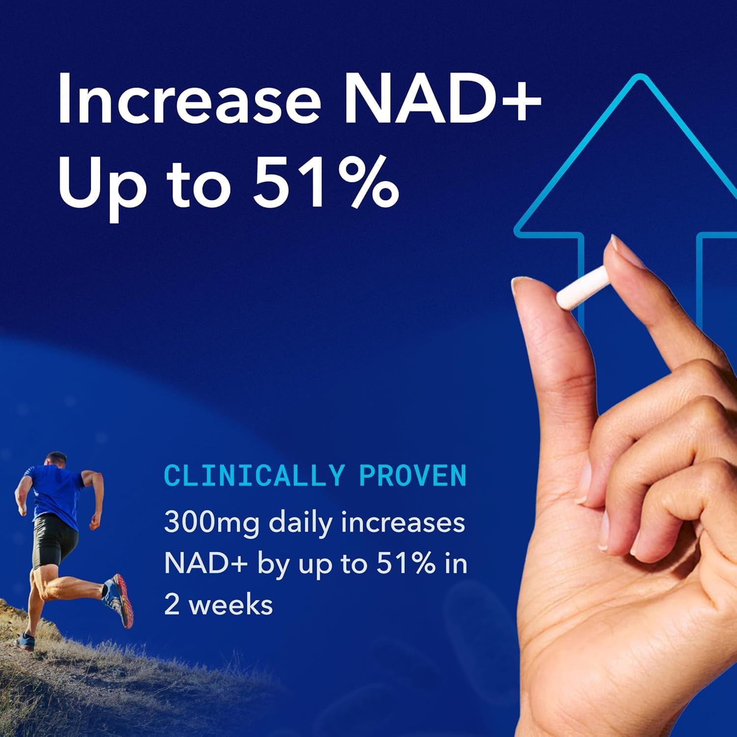 TRU NIAGEN Patented NAD Supplement for Brain Function, Anti Aging & Cell Regeneration, Niagen, 60 300mg Servings | Supports Cellular Energy, Muscle | Nicotinamide Riboside (NR) Take 2 Daily | 1 Bottle TRU NIAGEN uk supplements