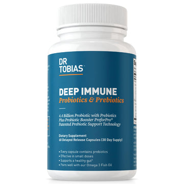 Dr. Tobias Deep Immune Probiotics & Prebiotics, 4.4 Billion CFU Probiotics for Women Dr. Tobias uk supplements