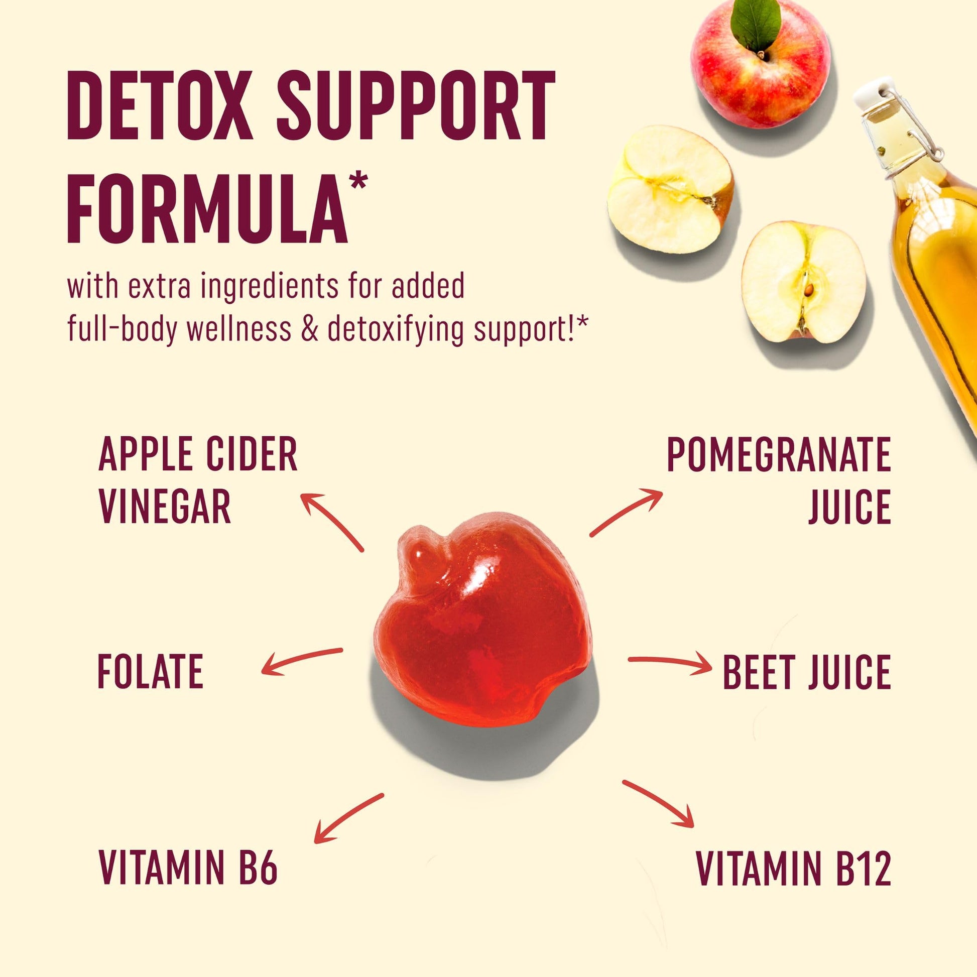 Organic Apple Cider Vinegar Gummies (60 Ct.) | Weight, Digestion, Detox, Immunity & Diet Support MAV NUTRITION uk supplements