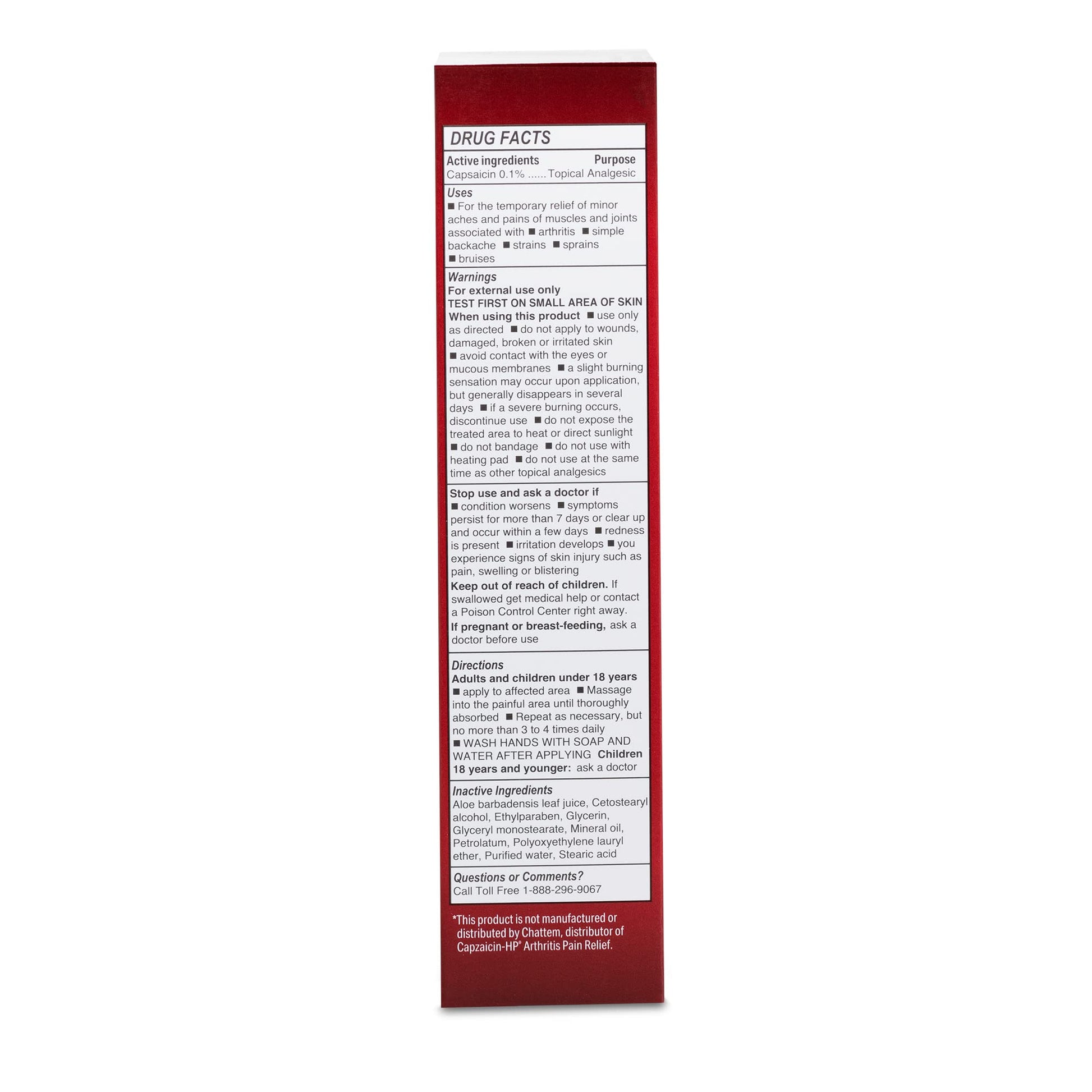 Globe (3 Pack) Capsaicin 0.1% High Potency Pain Relief Cream, Unscented (2 oz) Deep Penetrating Relief from: Arthritis, Muscle, Joint and Back Pain Globe uk supplements