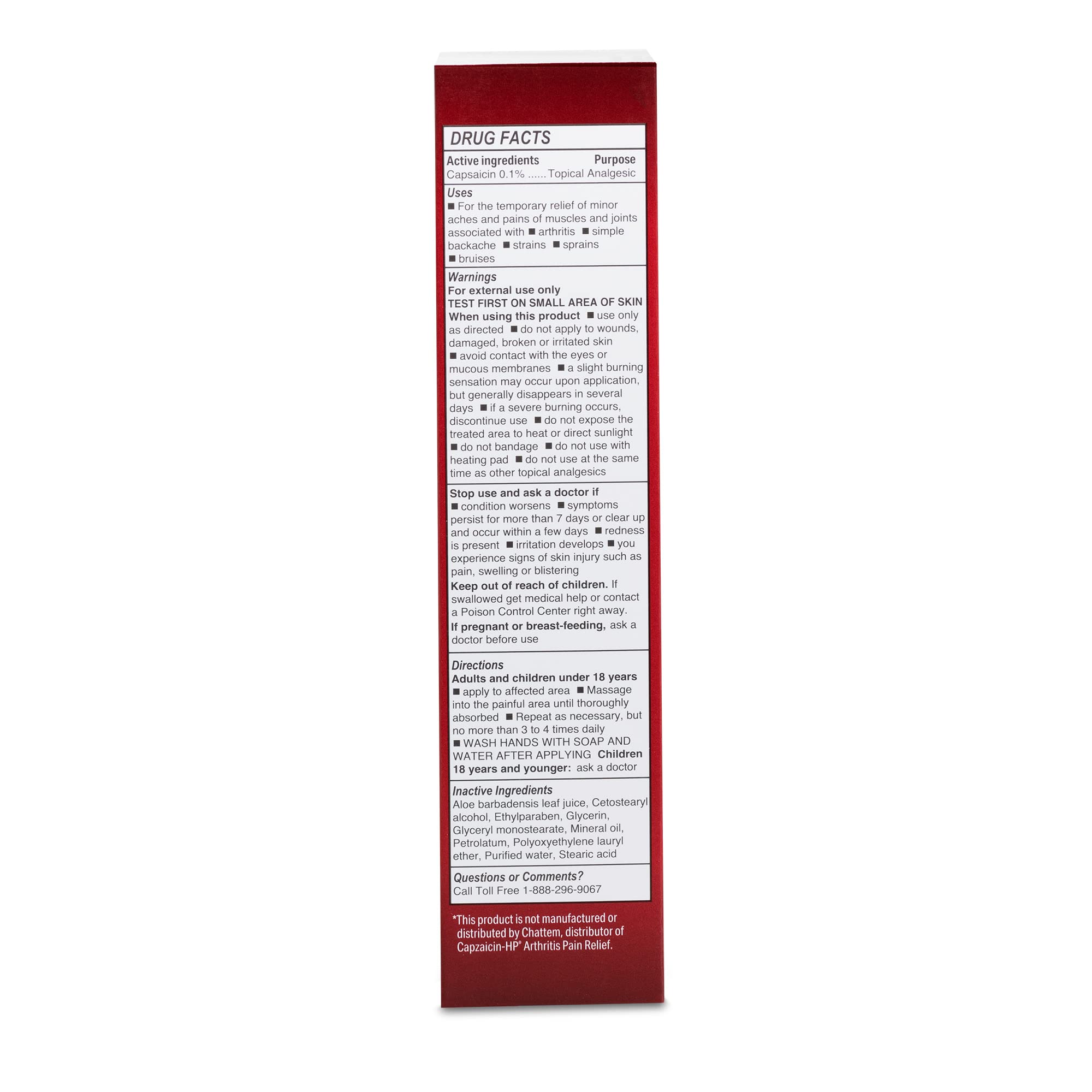 Globe (3 Pack) Capsaicin 0.1% High Potency Pain Relief Cream, Unscented (2 oz) Deep Penetrating Relief from: Arthritis, Muscle, Joint and Back Pain Globe uk supplements