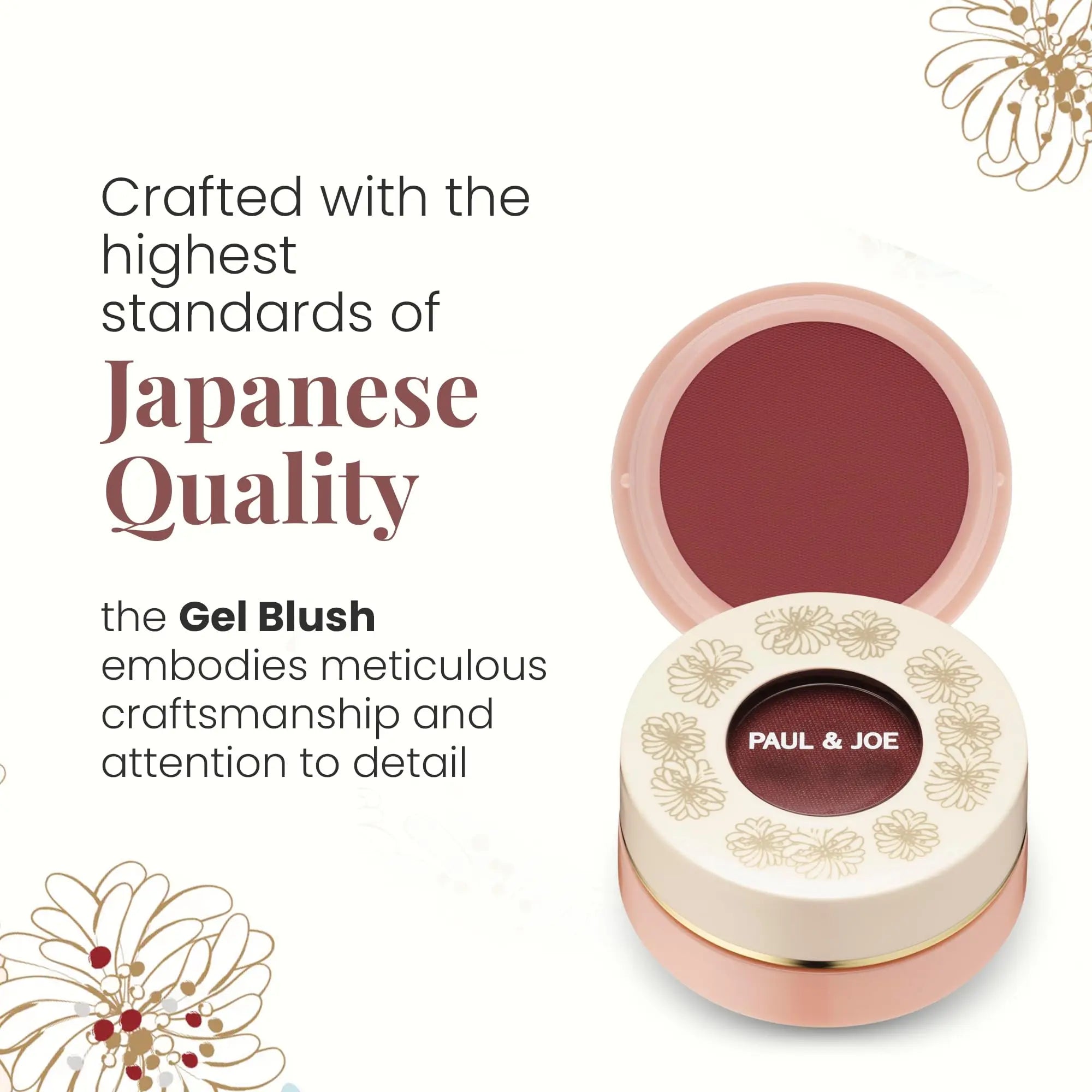 Paul & Joe Gel Blush, Bright and Buildable Blush Makeup, Water-Based Gel Makeup Blush with Hydrating Oils for Dewy, Radiant Finish, Garnet and Wine Red Cheek Tint, 05 Sommeliere, 0.71 oz Paul & Joe uk supplements