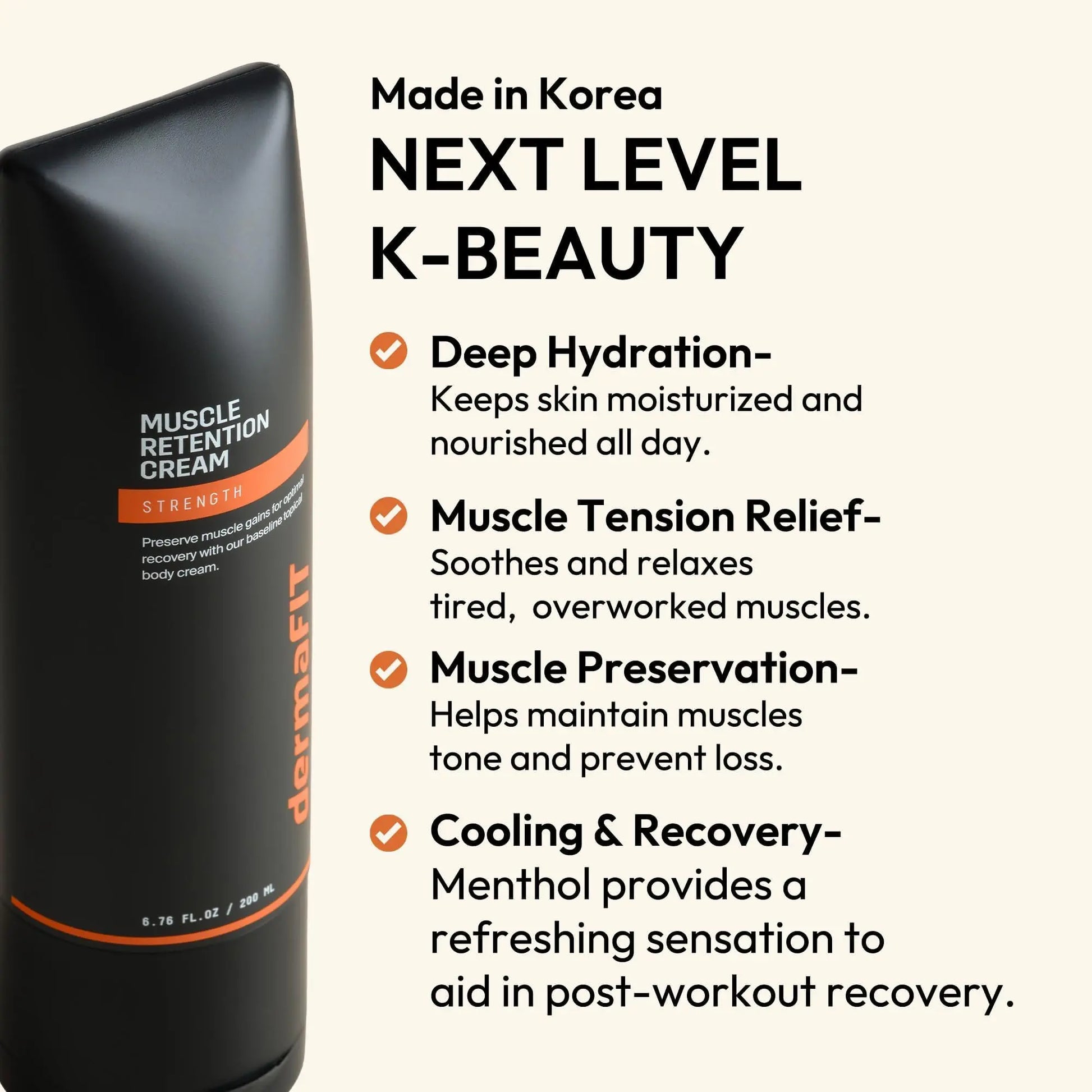 dermaFIT Strength Muscle Maintenance Body Cream - Post Workout Prevents Muscle Loss for Men & Women, Muscle Retention Cream, 30ml, No Artificial Fragrance, M.A.X. Tech, Topical Analgesic for Muscle dermaFIT uk supplements