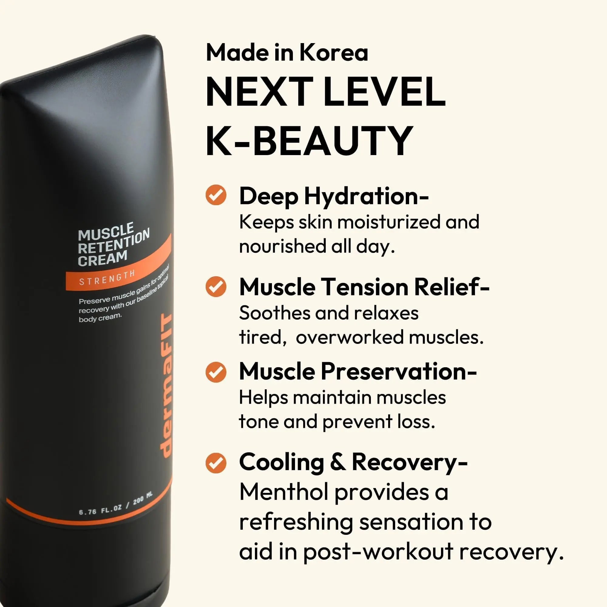 dermaFIT Strength Muscle Maintenance Body Cream - Post Workout Prevents Muscle Loss for Men & Women, Muscle Retention Cream, 30ml, No Artificial Fragrance, M.A.X. Tech, Topical Analgesic for Muscle dermaFIT uk supplements