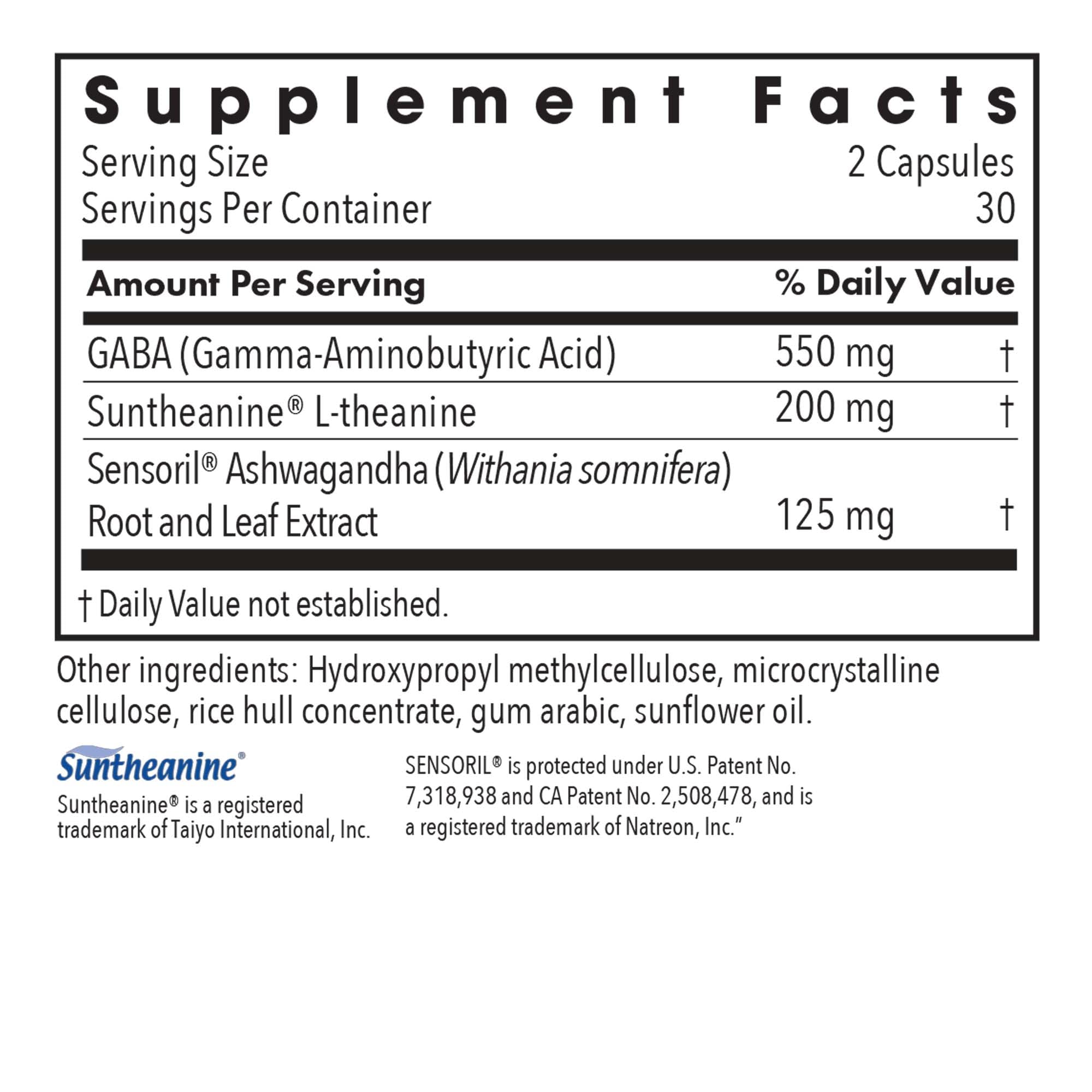 ARG Zen Adapt - 200 mg L-Theanine, 125 mg Ashwagandha & 550 mg GABA - Supports Stress Response and Calmness - Vegetarian Capsules - Hypoallergenic Formula - 30 Servings - 60 Capsules Allergy Research Group uk supplements