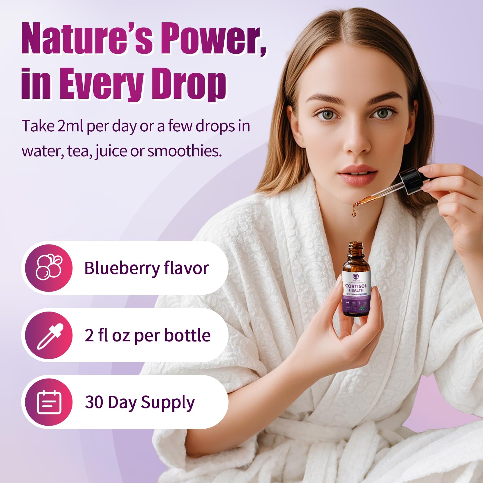 Lukaree Cortisol Supplements for Women, 10 in 1 Cortisol Reducer Detox with Ashwagandha, L-theanine, Kava Kava, Magnesium, Lower Cortisol, Mood, Focus, Sleep Support - 2 FL.OZ, Blueberry Flavor Lukaree uk supplements