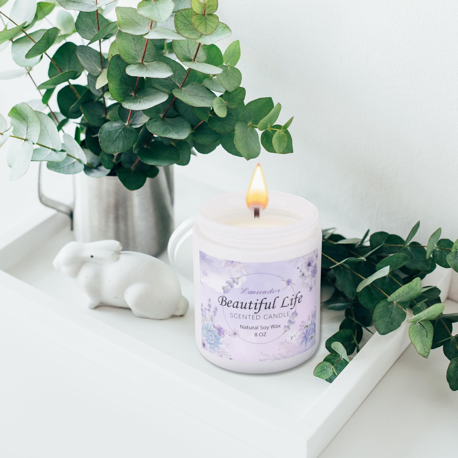 AMIDONSO Lavender Candles for Home Scented,8 oz Aromatherapy Candles Gift,45 Hour Long AMIDONSO uk supplements