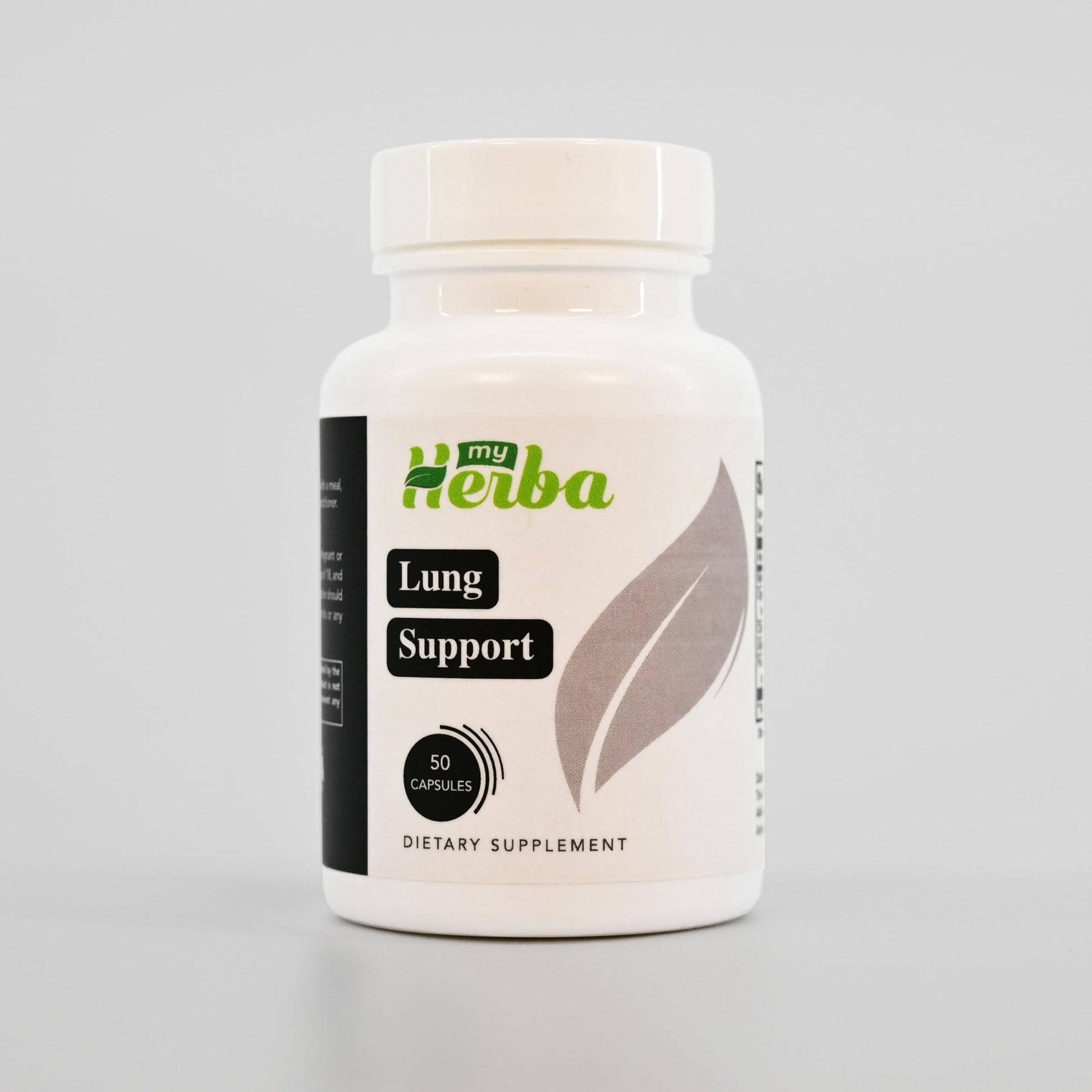 MyHerba Lung Support Supplement - Vegan Formula with Marshmallow Root, Chlorella, Ginkgo Biloba Leaf, Irish Sea Moss & PAU D’Arco - Deep Lung Cleanse, Detox and Immune Support for Adults, 50 Capsules MyHerba uk supplements