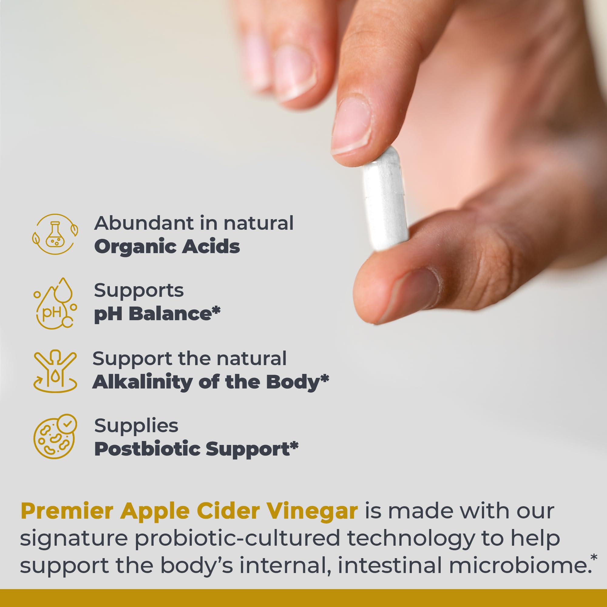 Premier Research Labs Apple Cider Vinegar Capsules - ACV Capsules, Apple Cider Vinegar Pills, Supplement for Digestion, pH Balance, Microbiome Health for Women and Men - 150 Vegetarian Capsules Premier Research Labs uk supplements