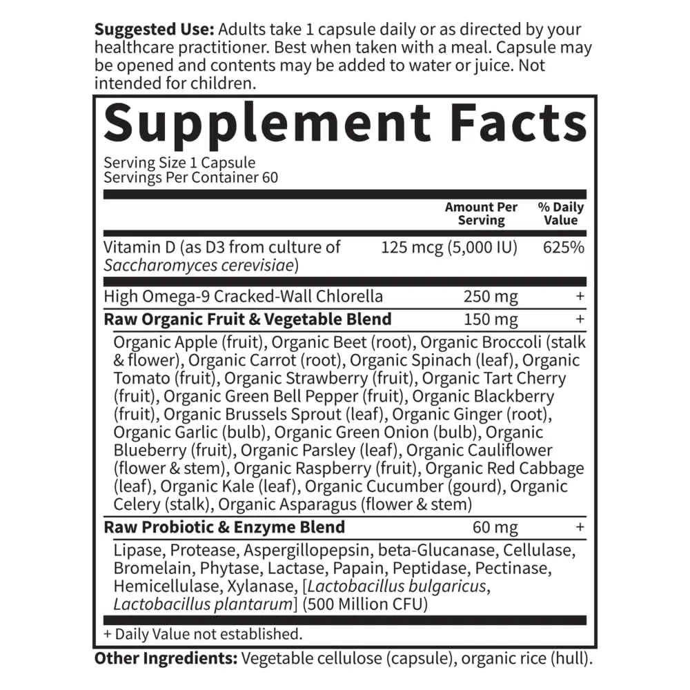 Garden of Life Organics Women's Once Dail,y 60ct & Vitamin Code Vitamin D3 5,000IU, 60ct Garden of Life uk supplements