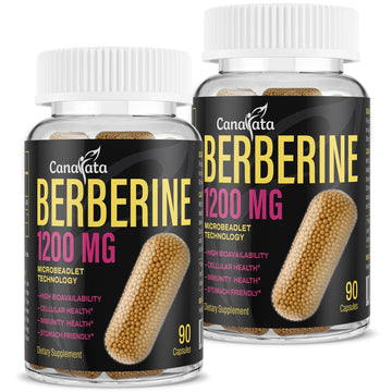 Berberine Supplement 1200mg Berberine HCL - High Bioavailability Microbeadlet Canarata uk supplements