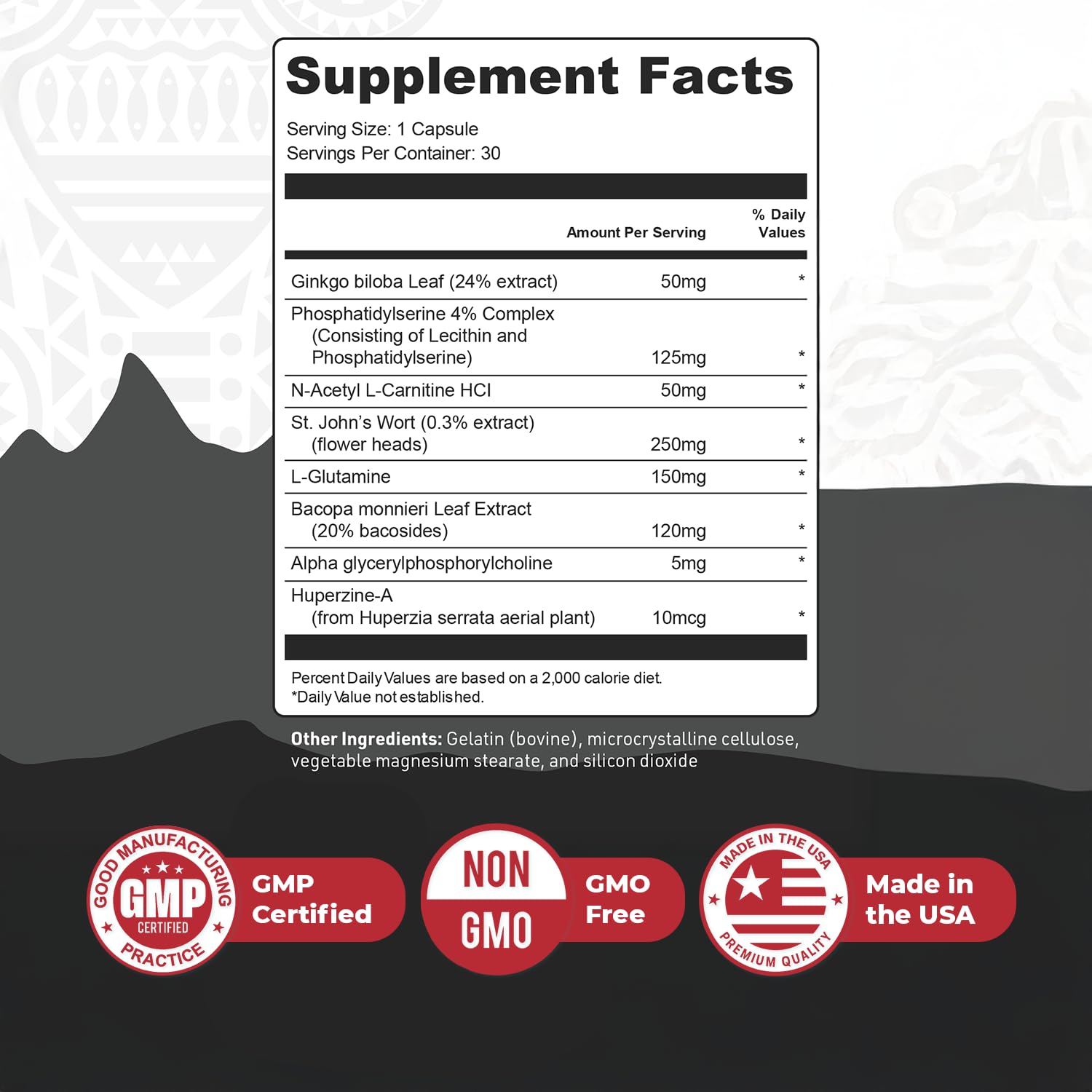 Nature’s NutriWave TribalForce X – Daily Botanical Supplement with Ginkgo Biloba, Bacopa, & Amino Acids – Non-GMO, Natural & Stimulant-Free Formula, Made in USA – 30 Capsules, 1 Month Supply Nature’s NutriWave uk supplements