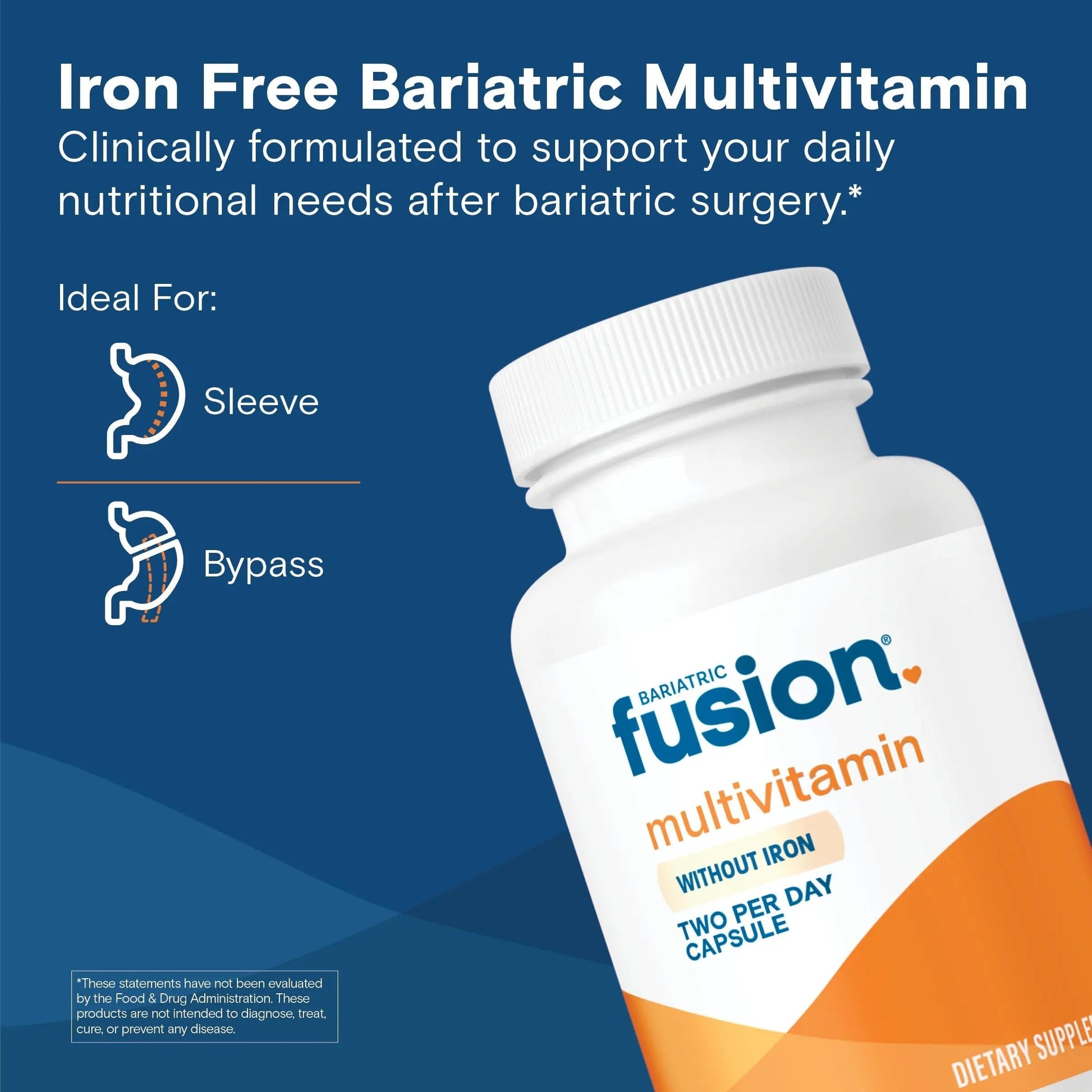 Bariatric Fusion Bariatric Multivitamin Without Iron | Post Bariatric Surgery Patients | Iron Free Bariatric Vitamin Bariatric Fusion uk supplements